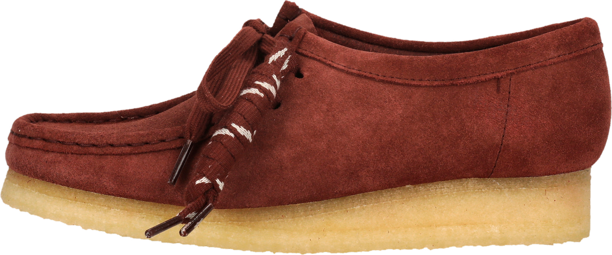 CLARKS ORIGINALS, Wallabee. Deep Red Sde