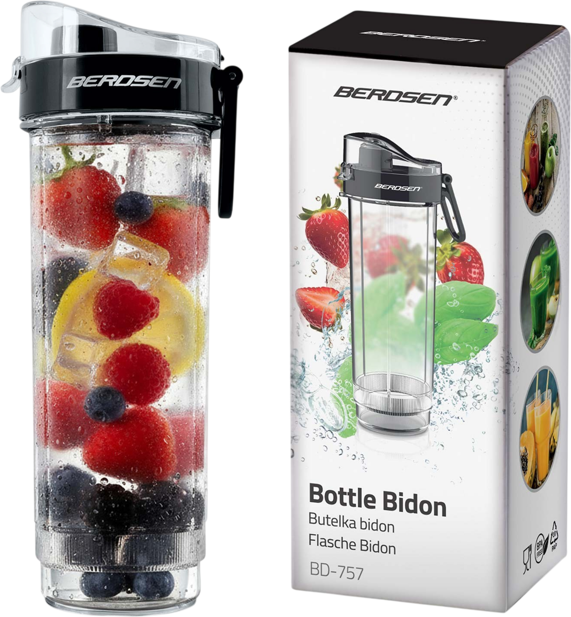 B2X, Water Bottle With Spout, Bpa-free, 570 Ml, Leak-proof