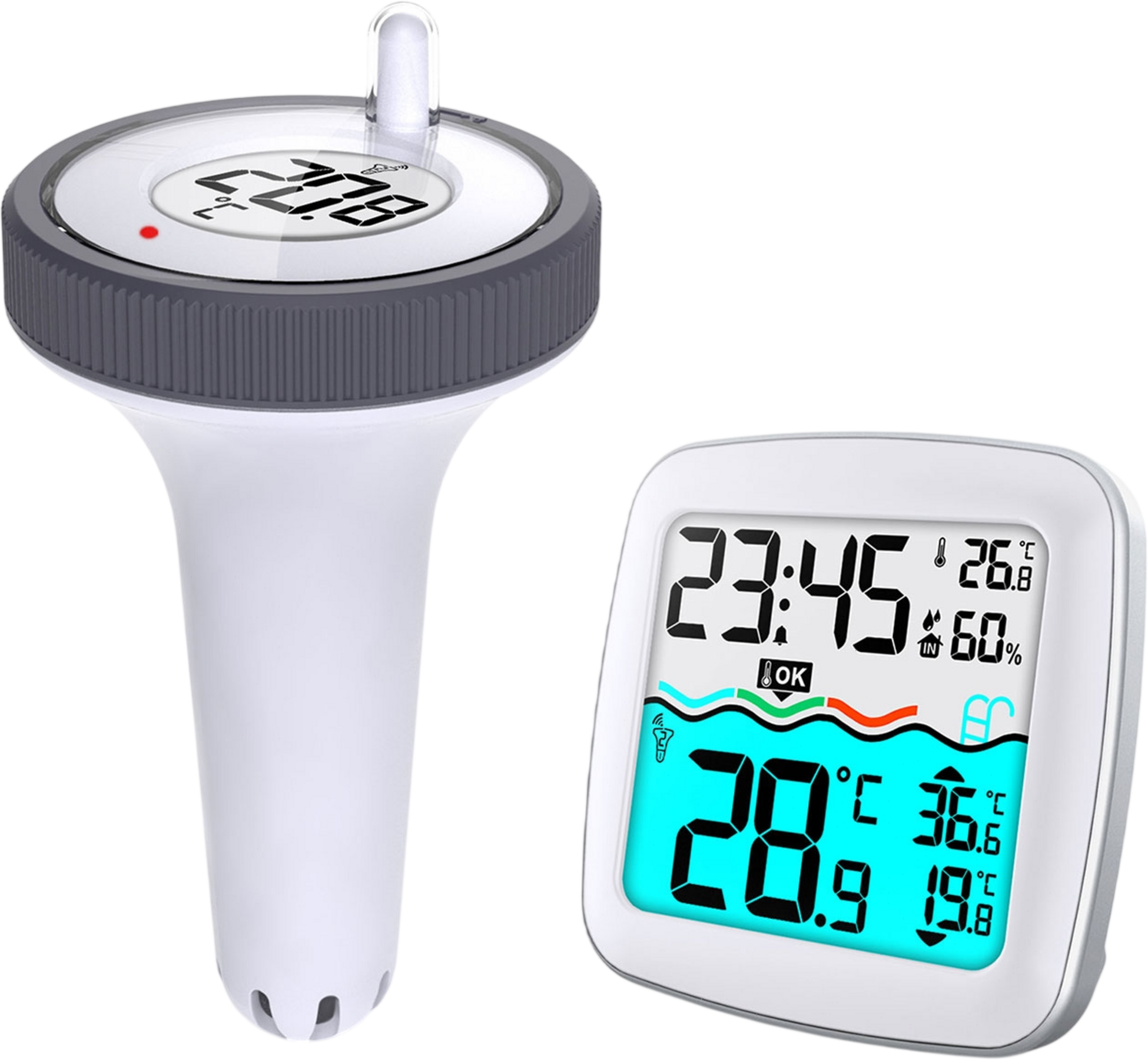 B2X, Weather Station With Swimming Pool Sensor Bd-913 White