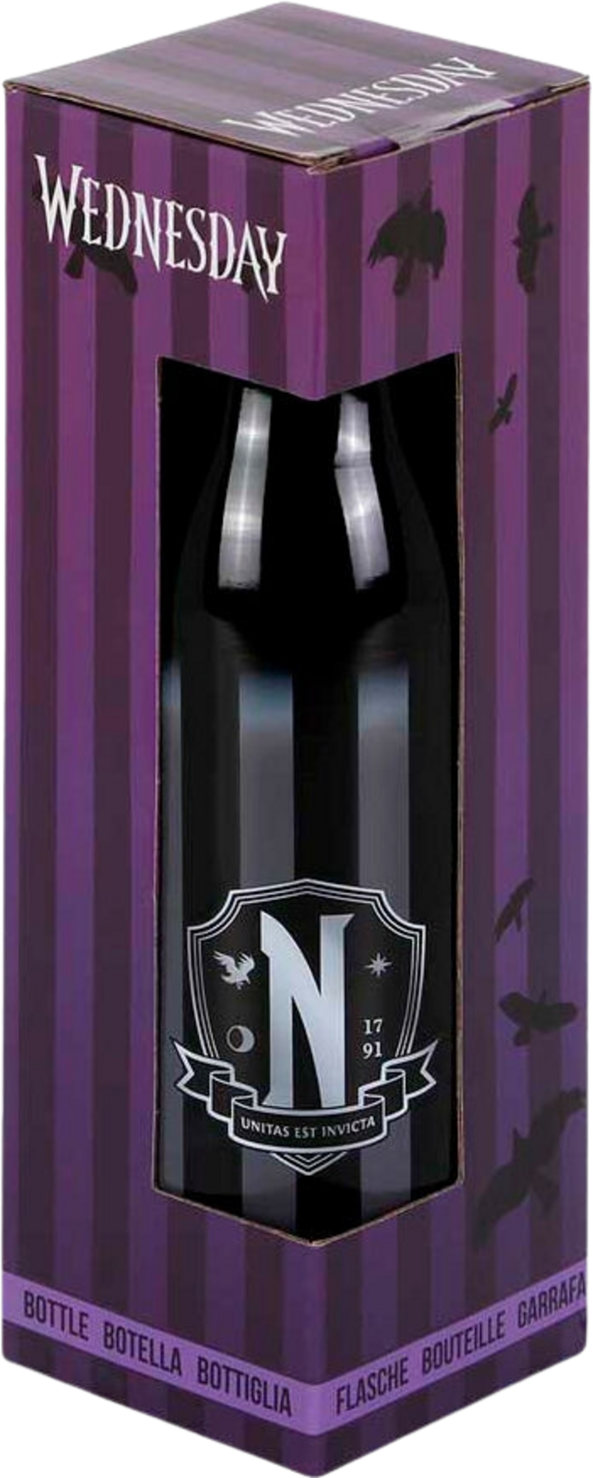 NORTHIX, Wednesday Original Glass Water Bottle, 500ml Capacity