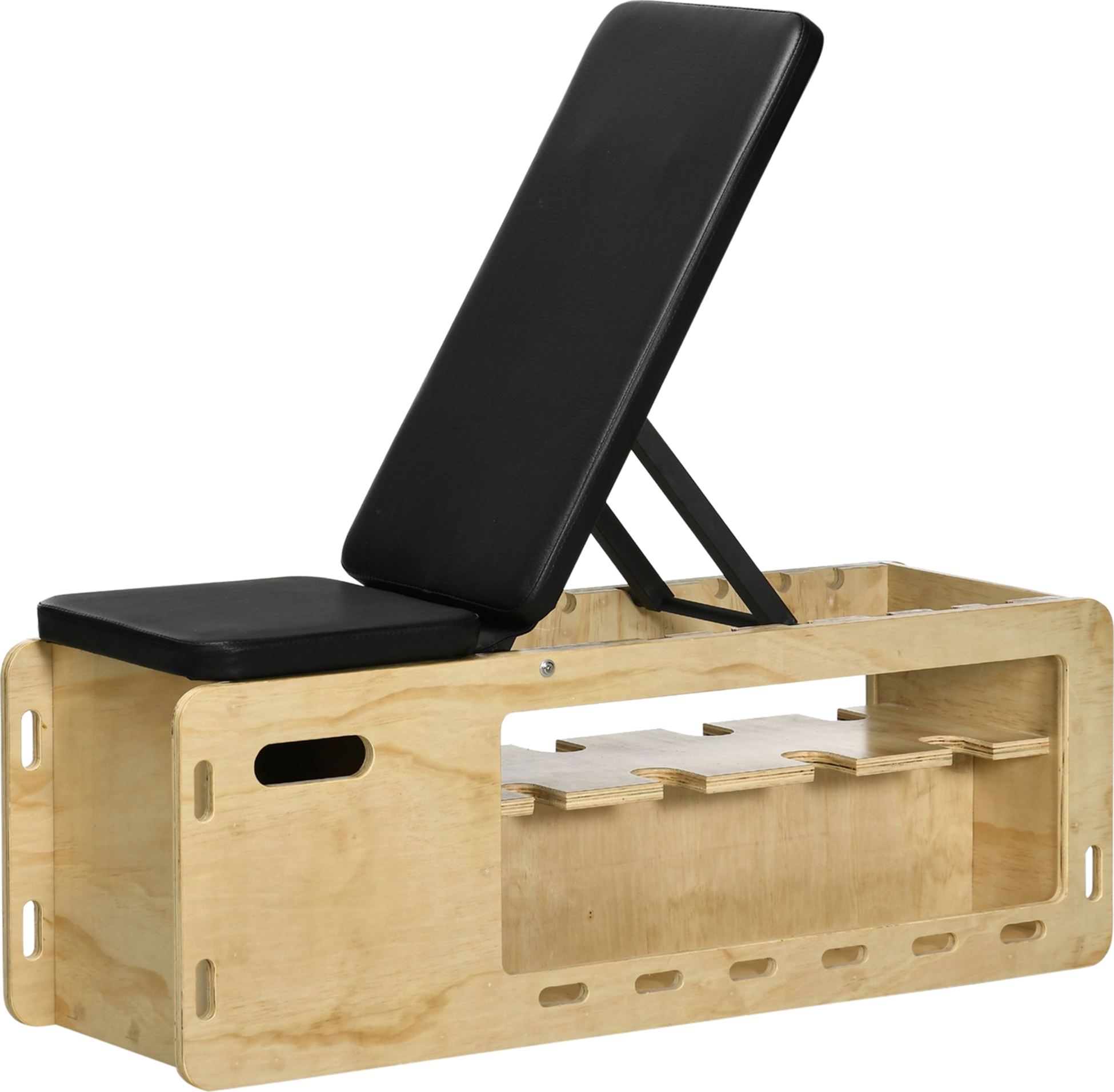 NORTHIX, Weight Bench, Training Bench With Storage Box And Resistance Bands, Adjustable Fitness Bench For Wei