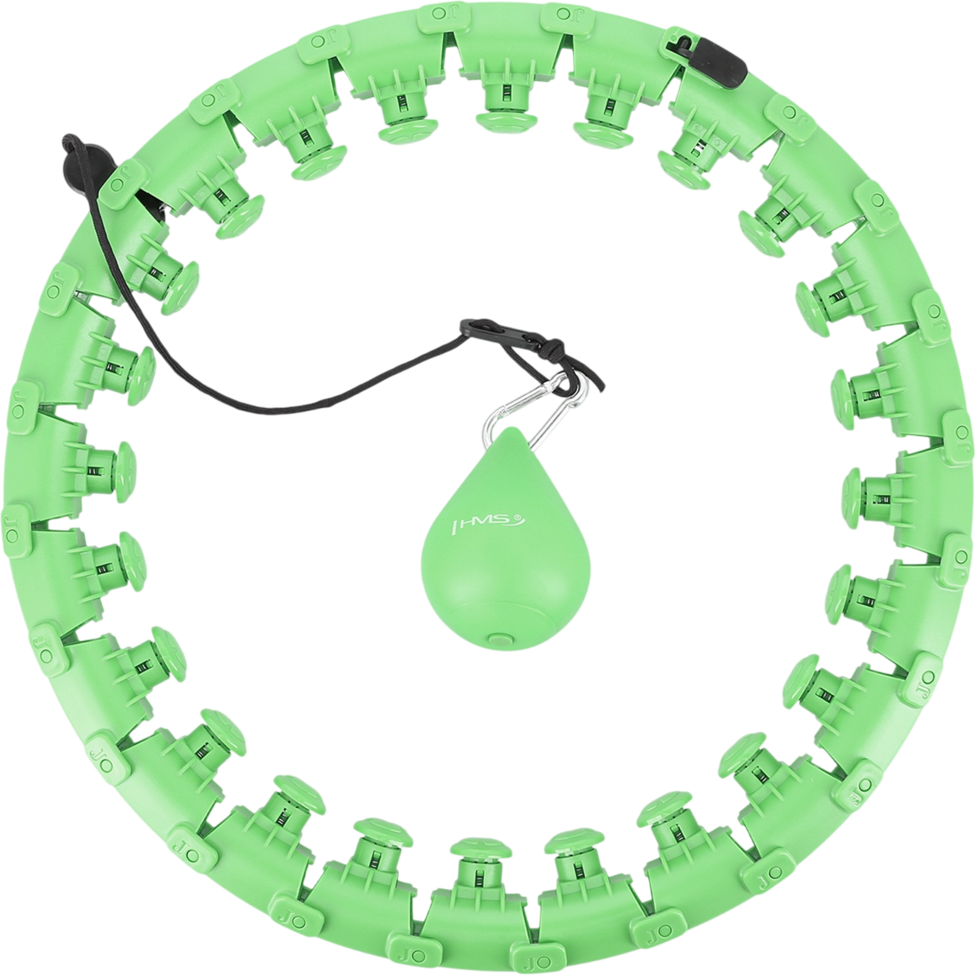 NORTHIX, Weighted Hula Hoop, Green, Fitness Exercise Tool