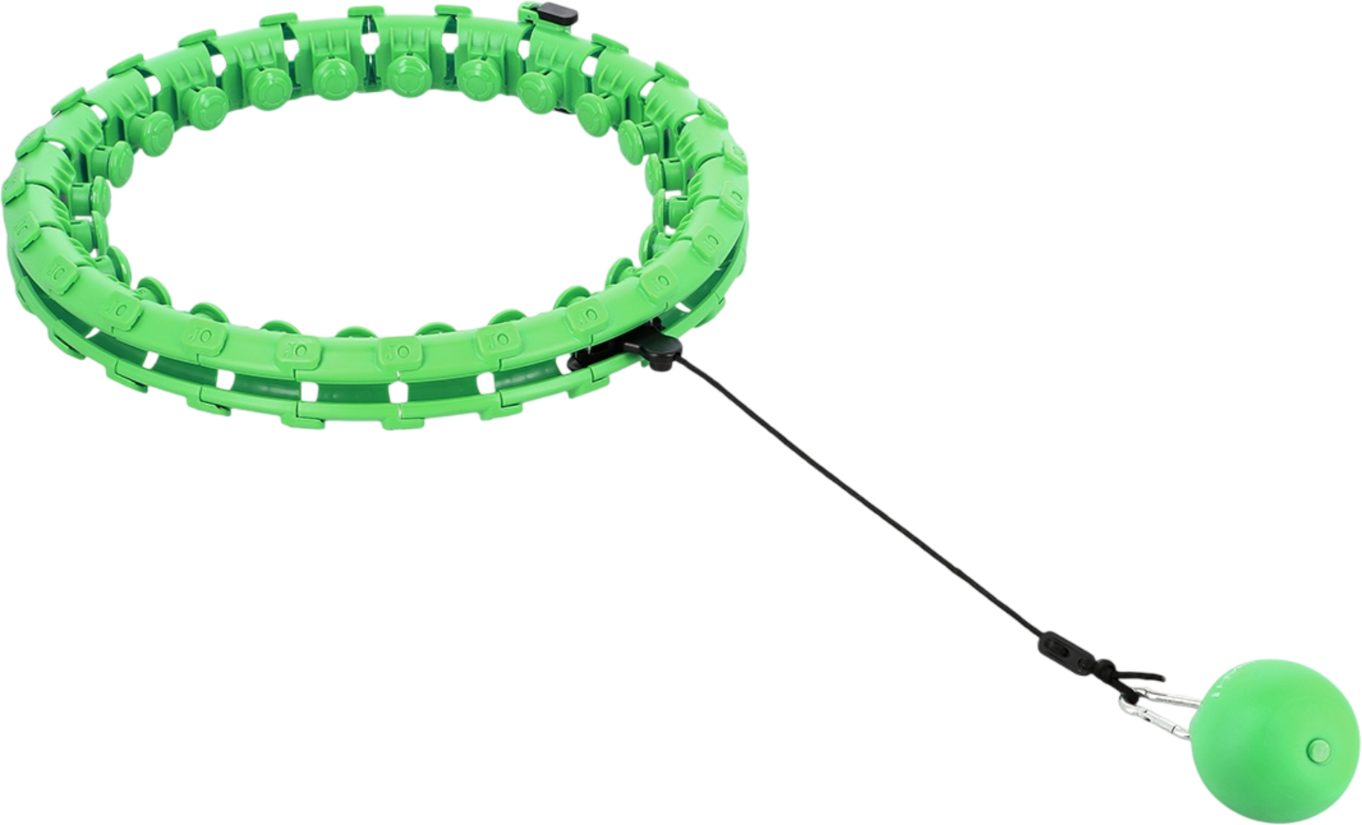 NORTHIX, Weighted Hula Hoop, Green, Fitness Exercise Tool