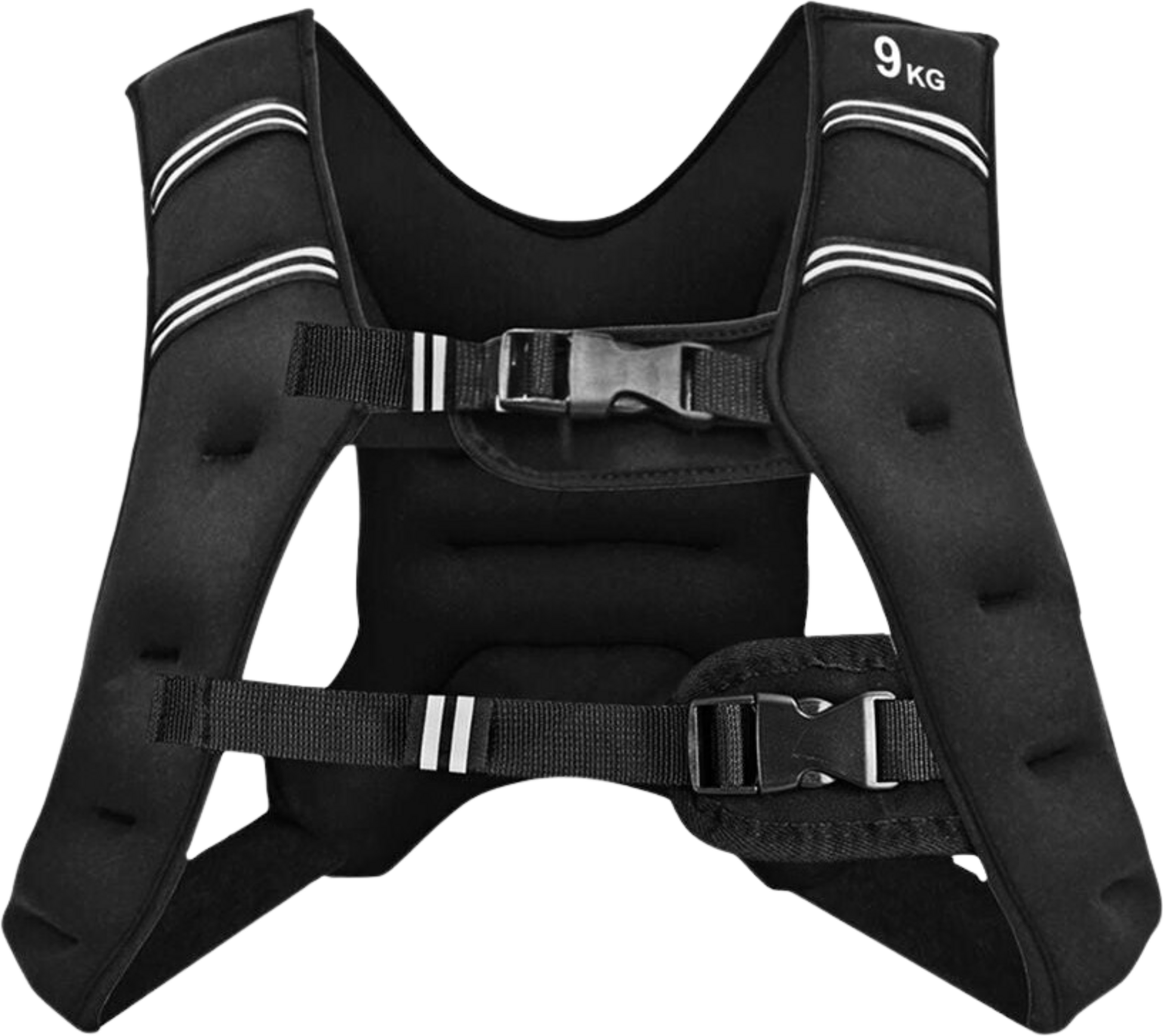 NORTHIX, Weighted Training Vest, 9kg, Adjustable, Reflective Straps