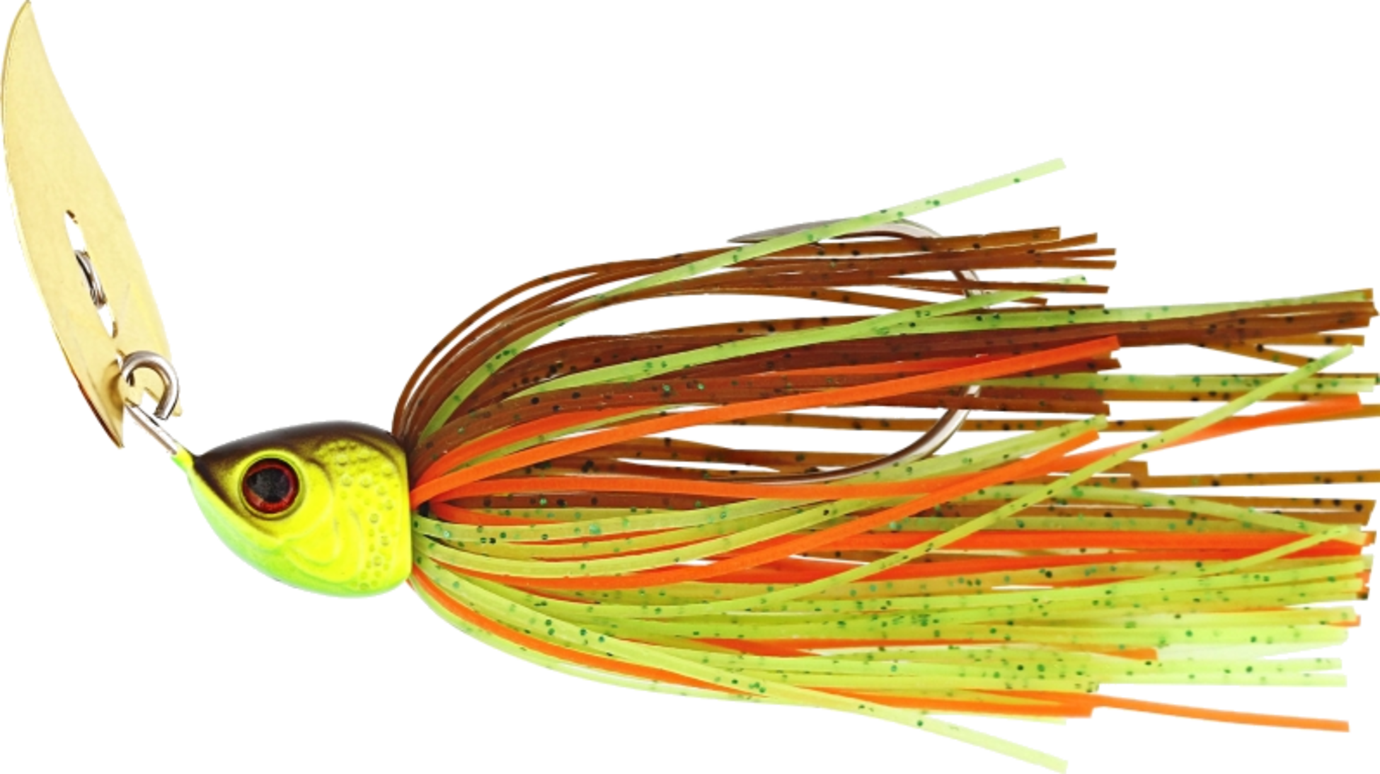WESTIN, Westin Bladebite V2 Tungsten Bladed Jig 9g Sinking Brown Chartreuse