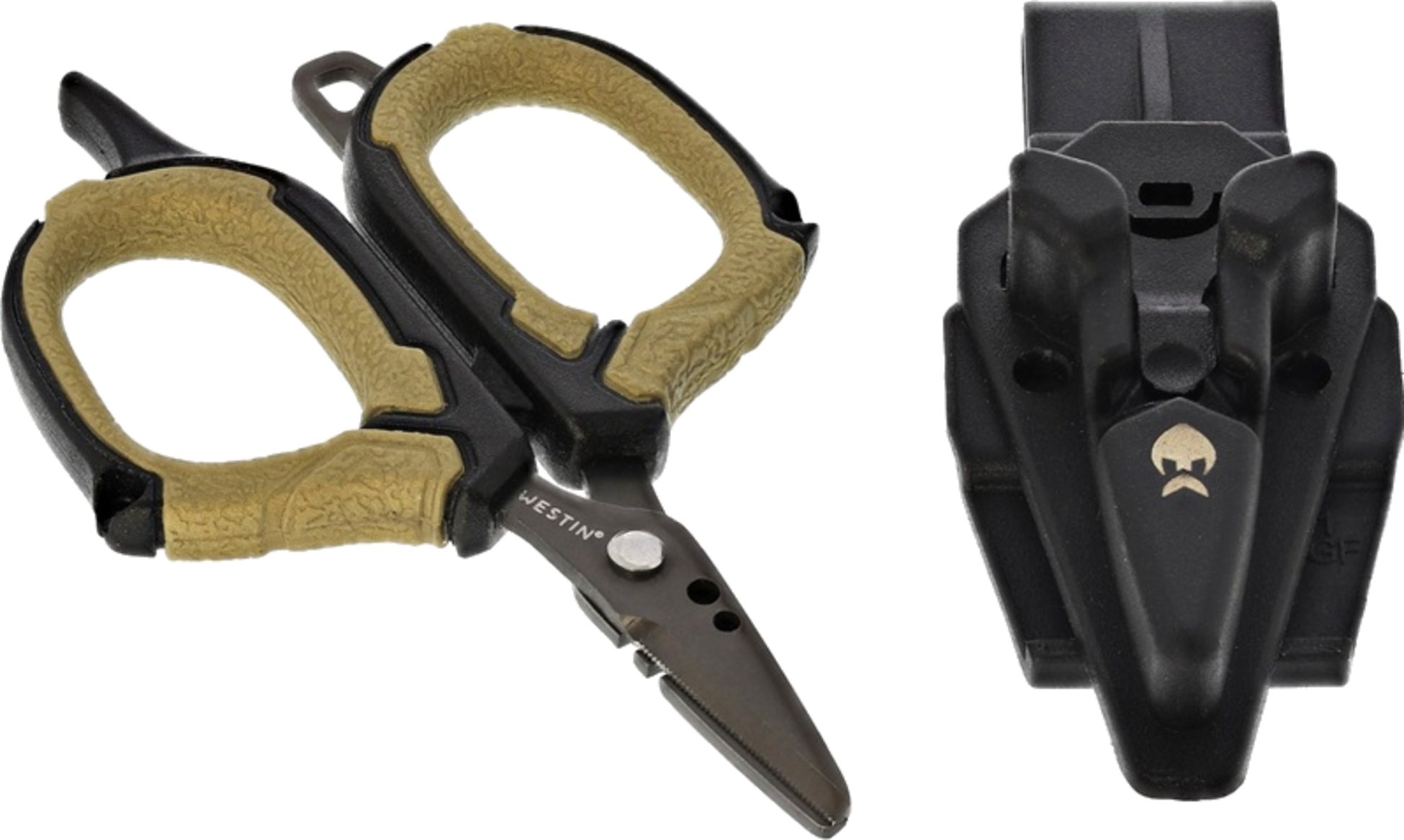 WESTIN, Westin Braid Scissors Incl. Sheath S 3.5"/8.9cm Black Sand