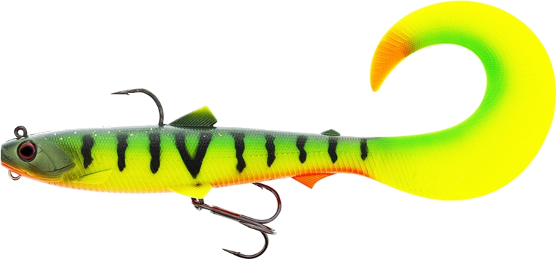 WESTIN, Westin Bullteez Curltail R 'n R 21cm 73g Sinking Tiger Perch 1pcs
