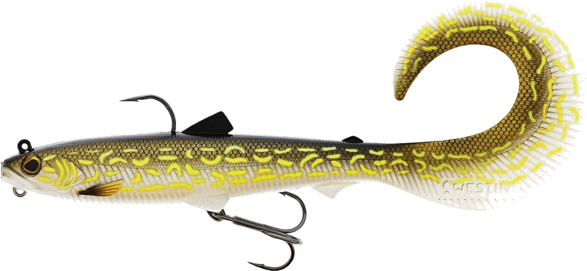 WESTIN, Westin Bullteez Curltail R2f 16cm 35g Sinking Natural Pike 1pcs