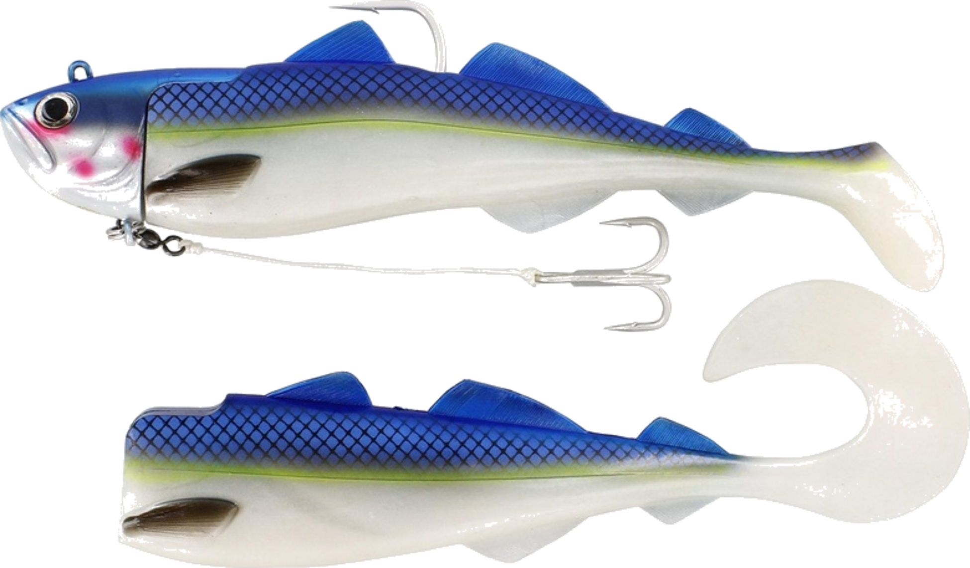 WESTIN, Westin Crazy Daisy Jig 300g 23cm Blue Pearl #7/0+#2/0 1+2pcs