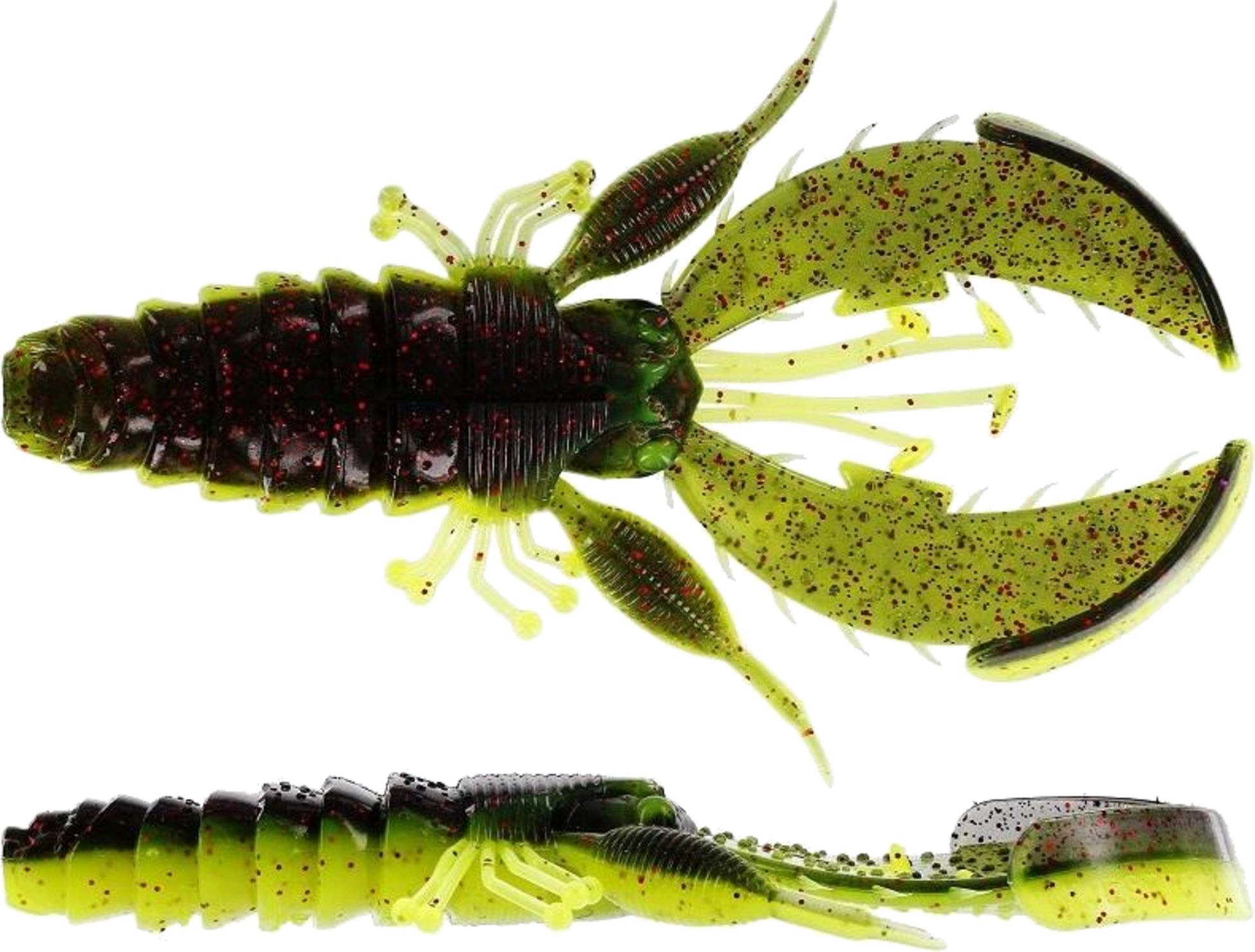 WESTIN, Westin Crecraw Creaturebait 8,5cm 7g Black Chartreuse 5pc