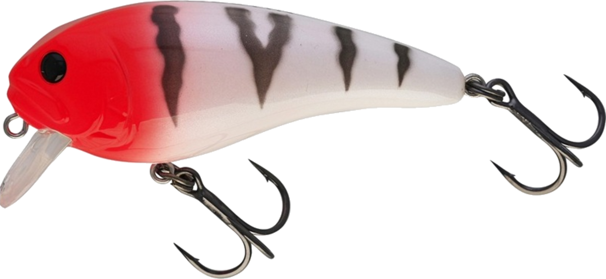 WESTIN, Westin Fatbite Crankbait 8cm 24g Floating Striped Redhead