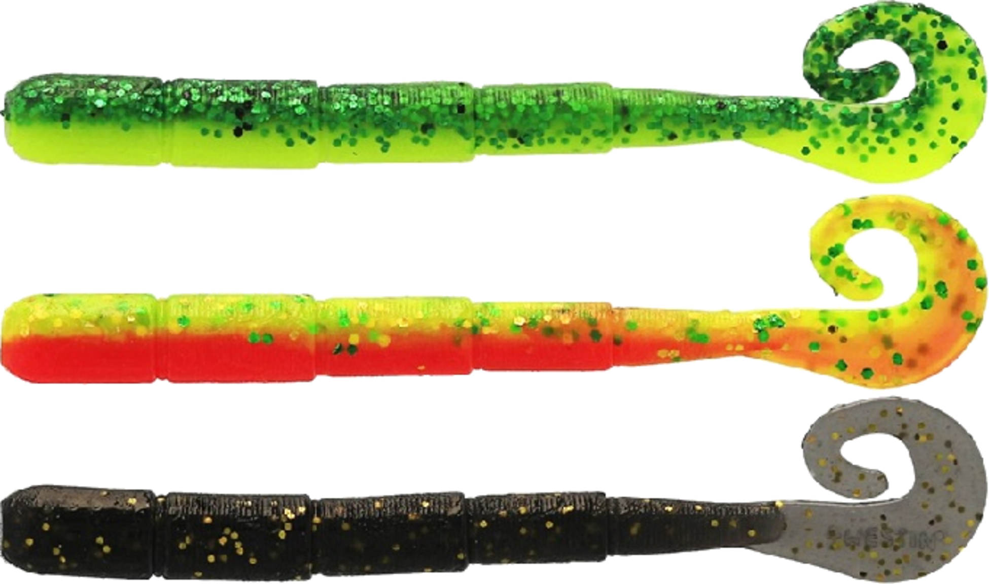 WESTIN, Westin Ned Worm Curltail 5cm 0,5g Floating Dark Water Mix 23 6pcs