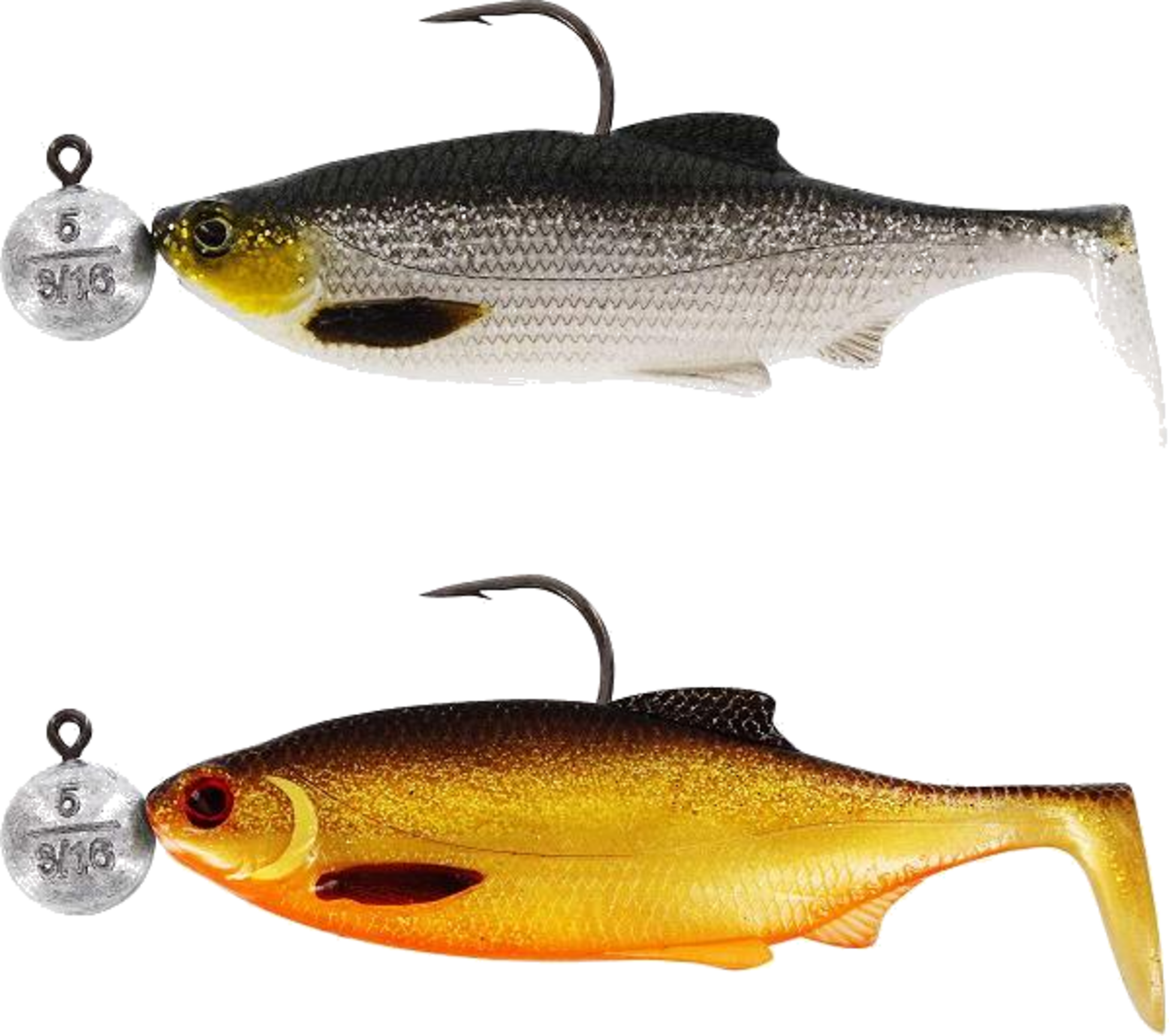 WESTIN, Westin Ricky The Roach 10cm R 'n R 10g #6/0 2pcs Dark Water Mix 4