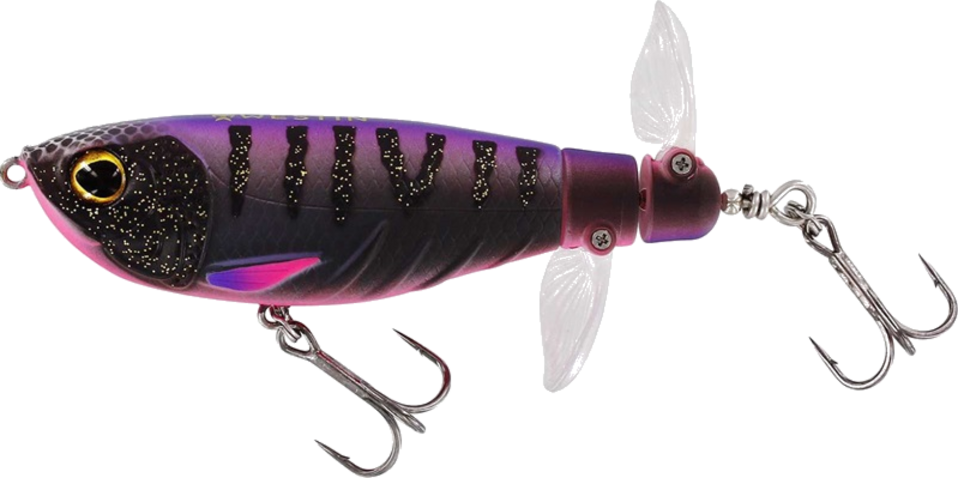 WESTIN, Westin Spot-on Twin Turbo 9cm 19g Floating Black Haze