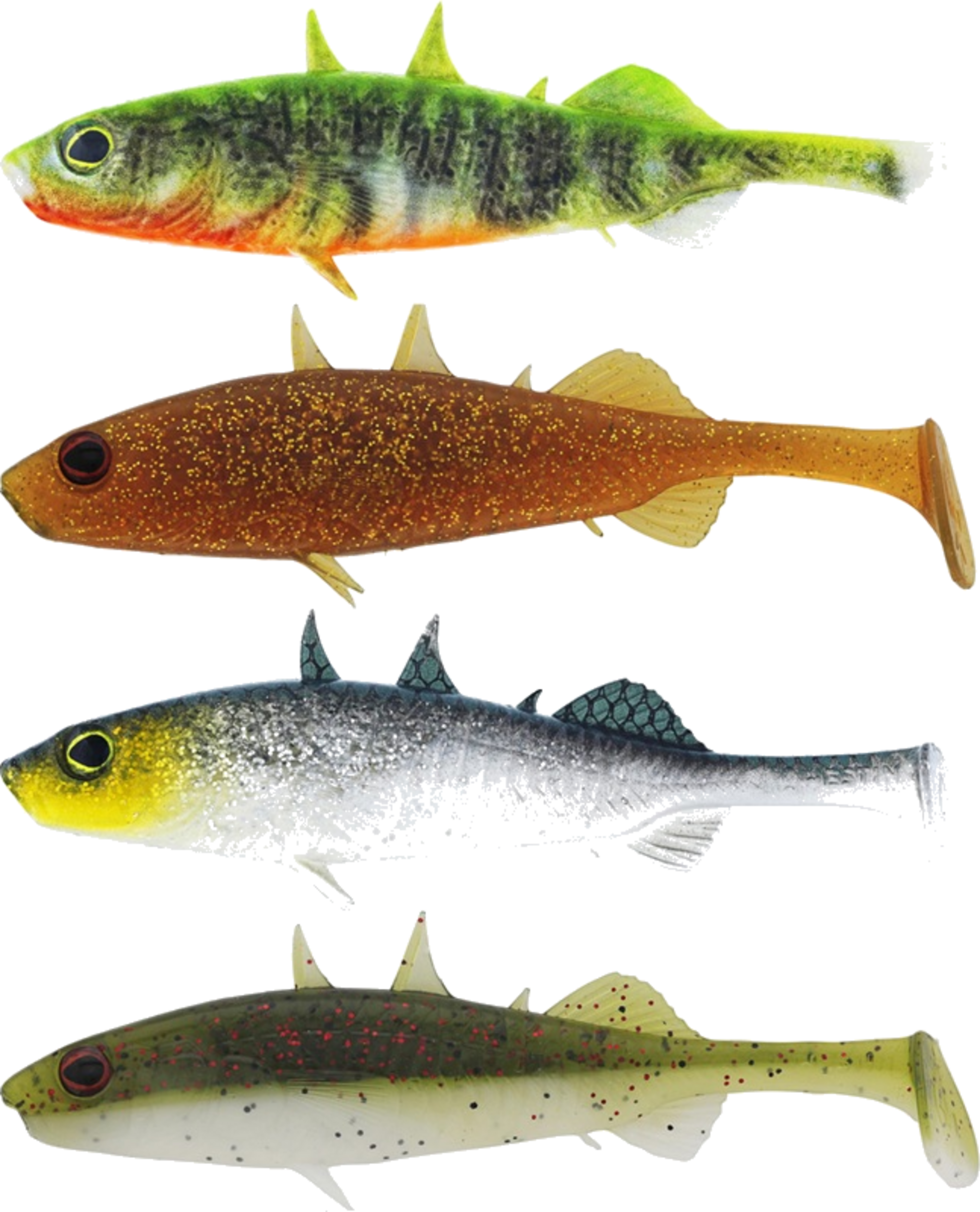 WESTIN, Westin Stanley The Stickleback Shadtail 5,5cm 1,5g Dark Water Mix 9 4pcs