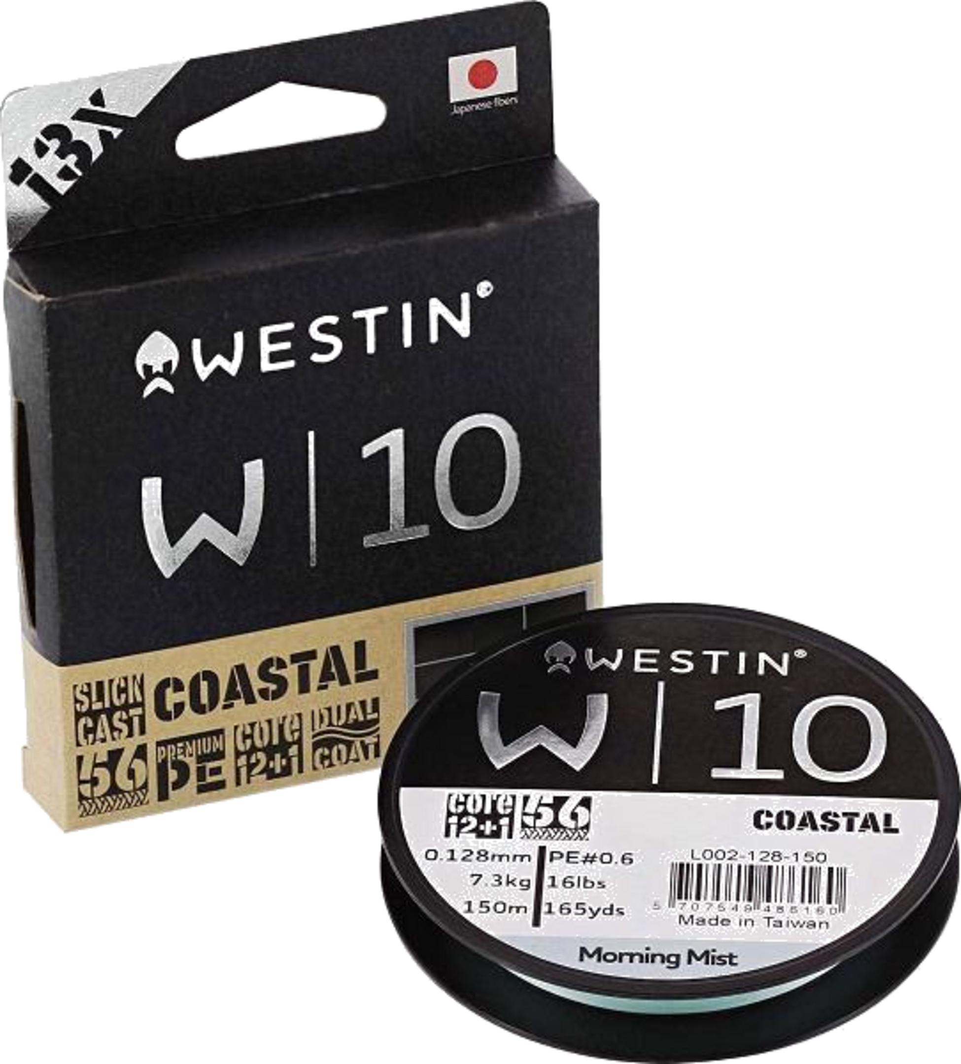 WESTIN, Westin W10 13 Braid Coastal Morning Mist 0.10mm 150m 6.0kg