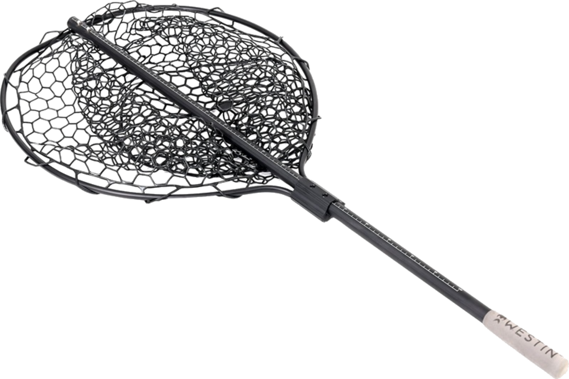 WESTIN, Westin W3 Cr Full Rubber Mesh Landing Net Xl 64x54x43cm Handle 120cm
