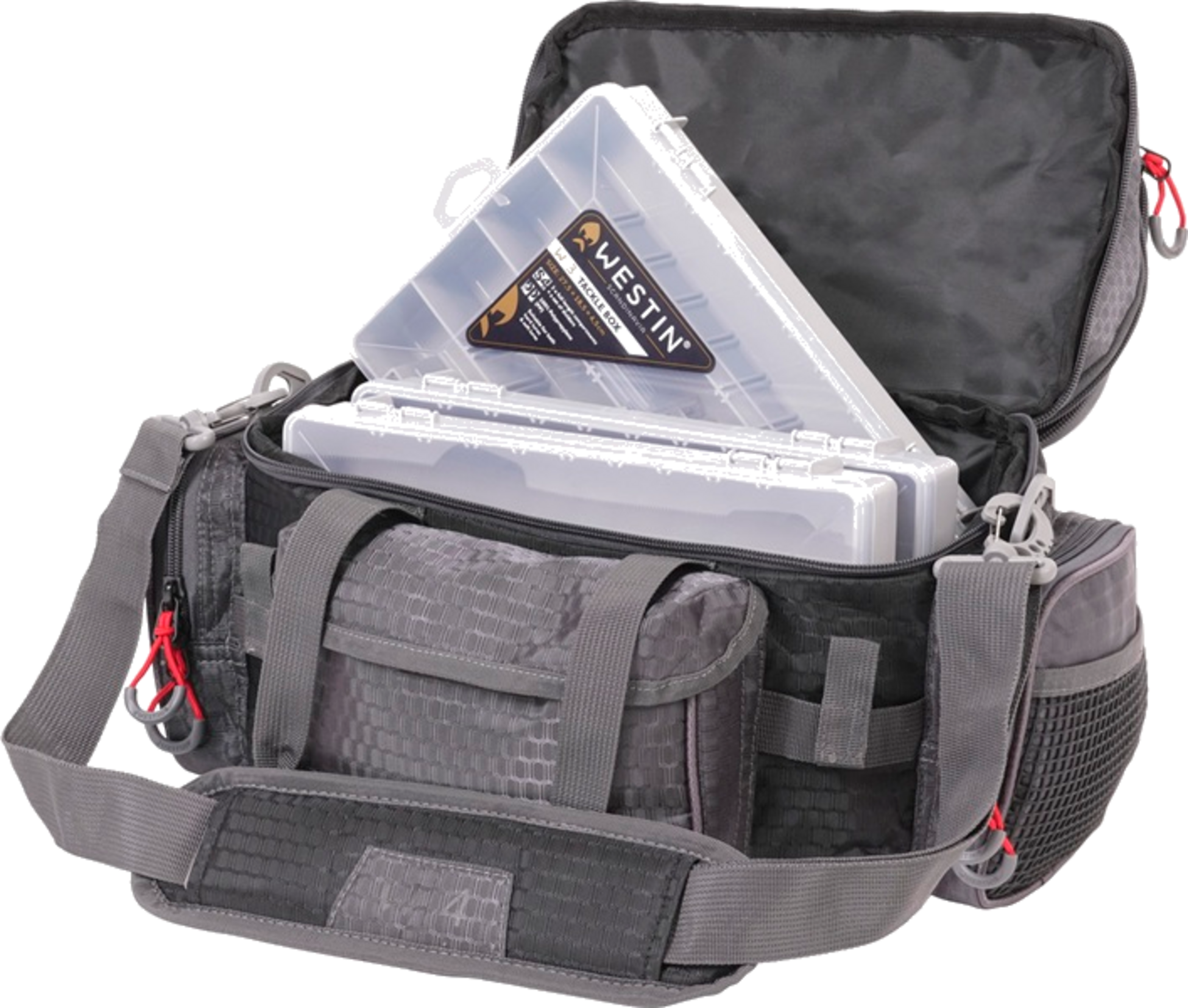 WESTIN, Westin W4 Lure Bag Plus 4 Boxes Small Titanium Black