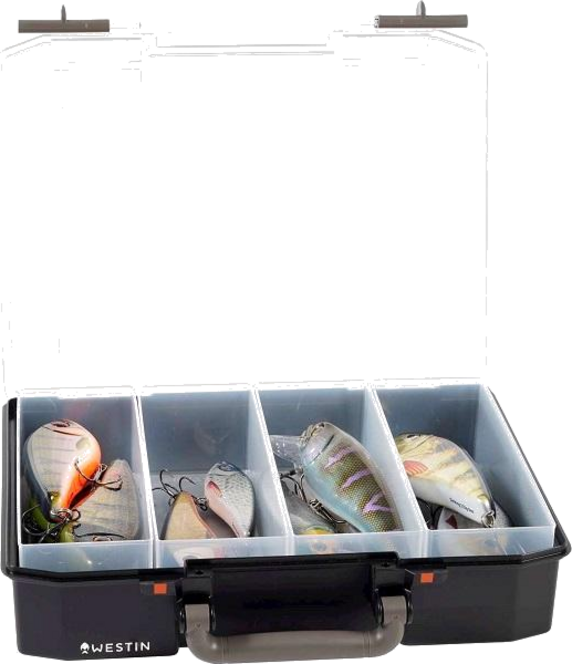 WESTIN, Westin W6 Lure Vault 79x337x278 Incl. 4 Inserts Black/clear
