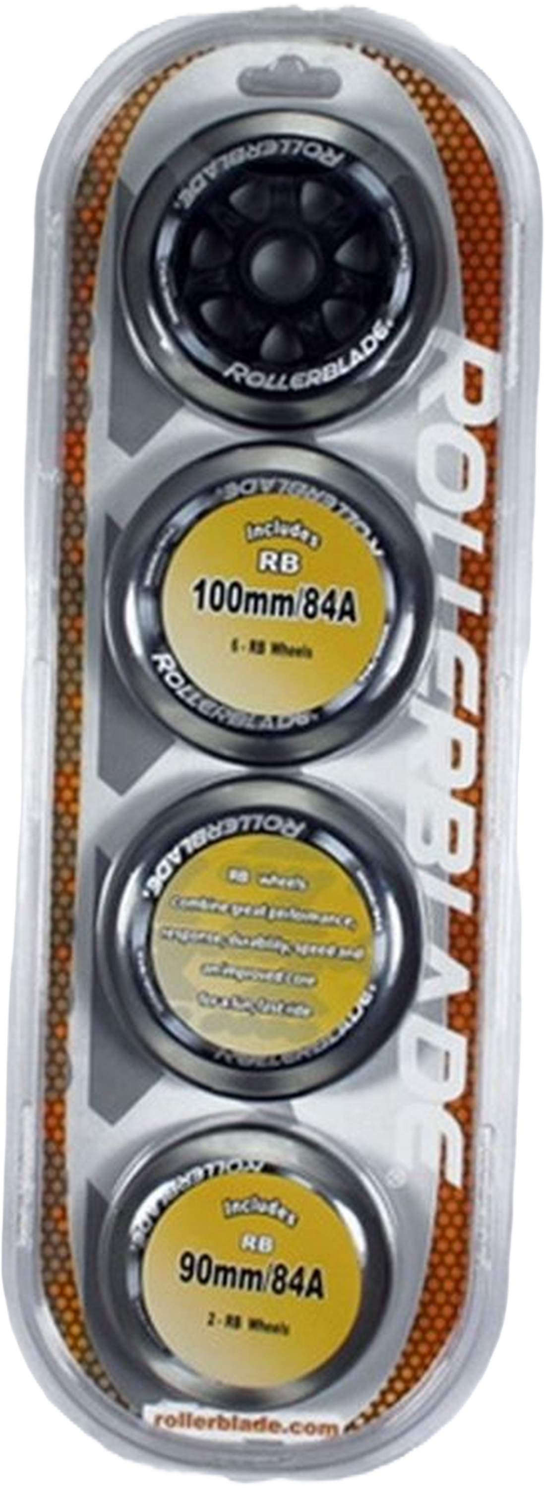 ROLLERBLADE, Wheels 6x100/84a+2x90/84a