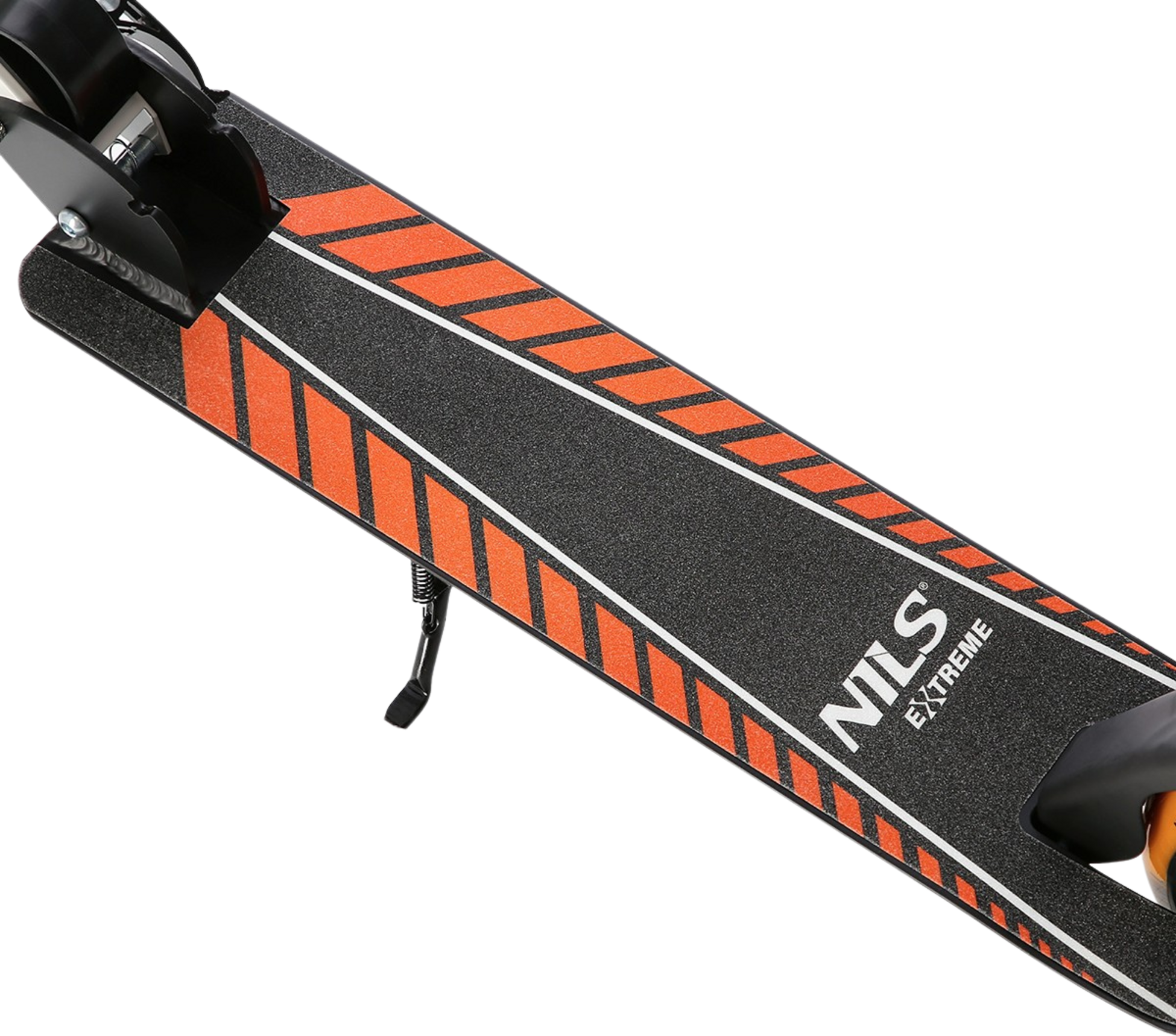 NORTHIX, White-orange Kick Scooter, Adjustable Height