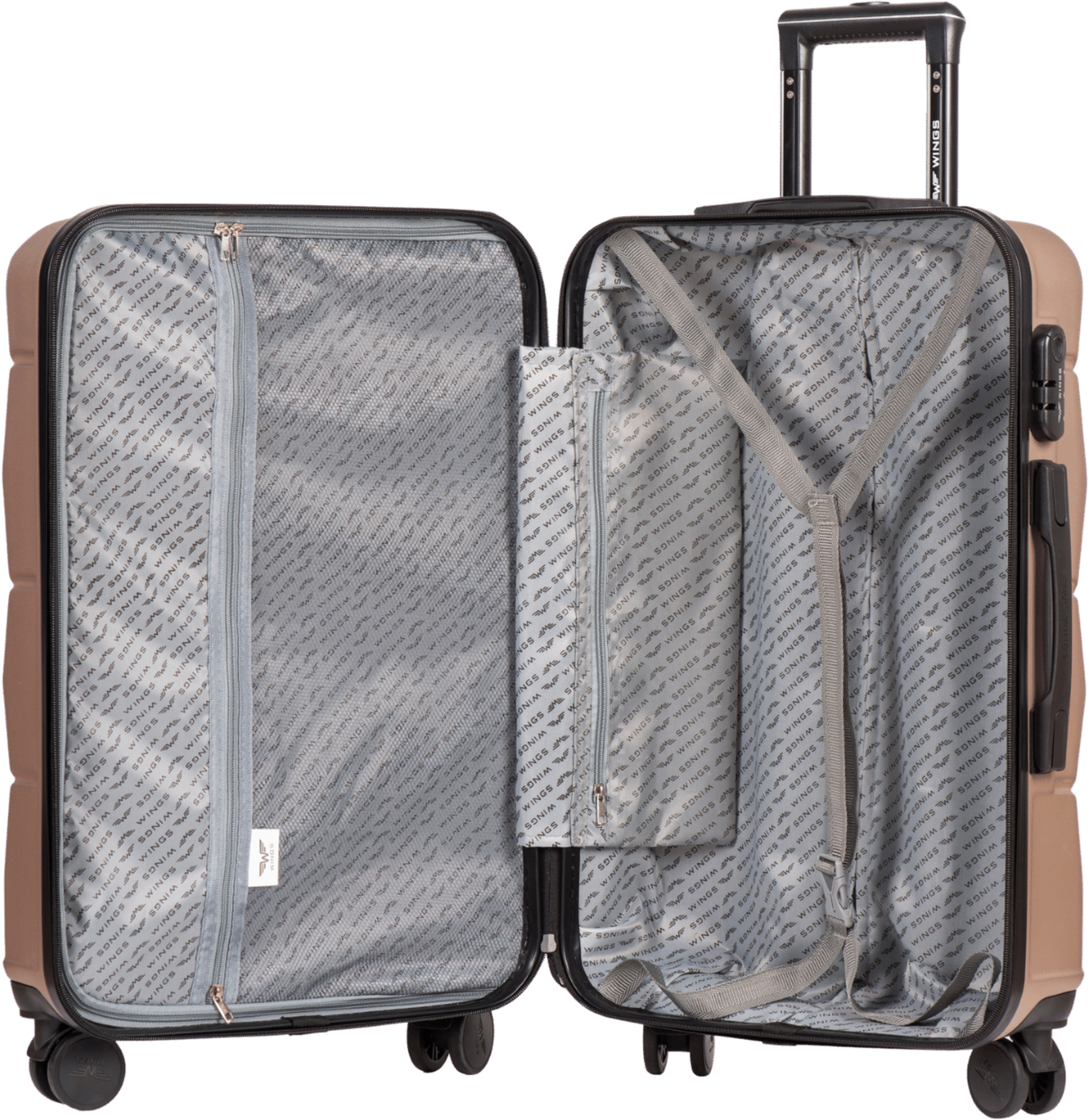 WINGS, Wings Peacock 3.0 20" Cabin Suitcase - Coffee