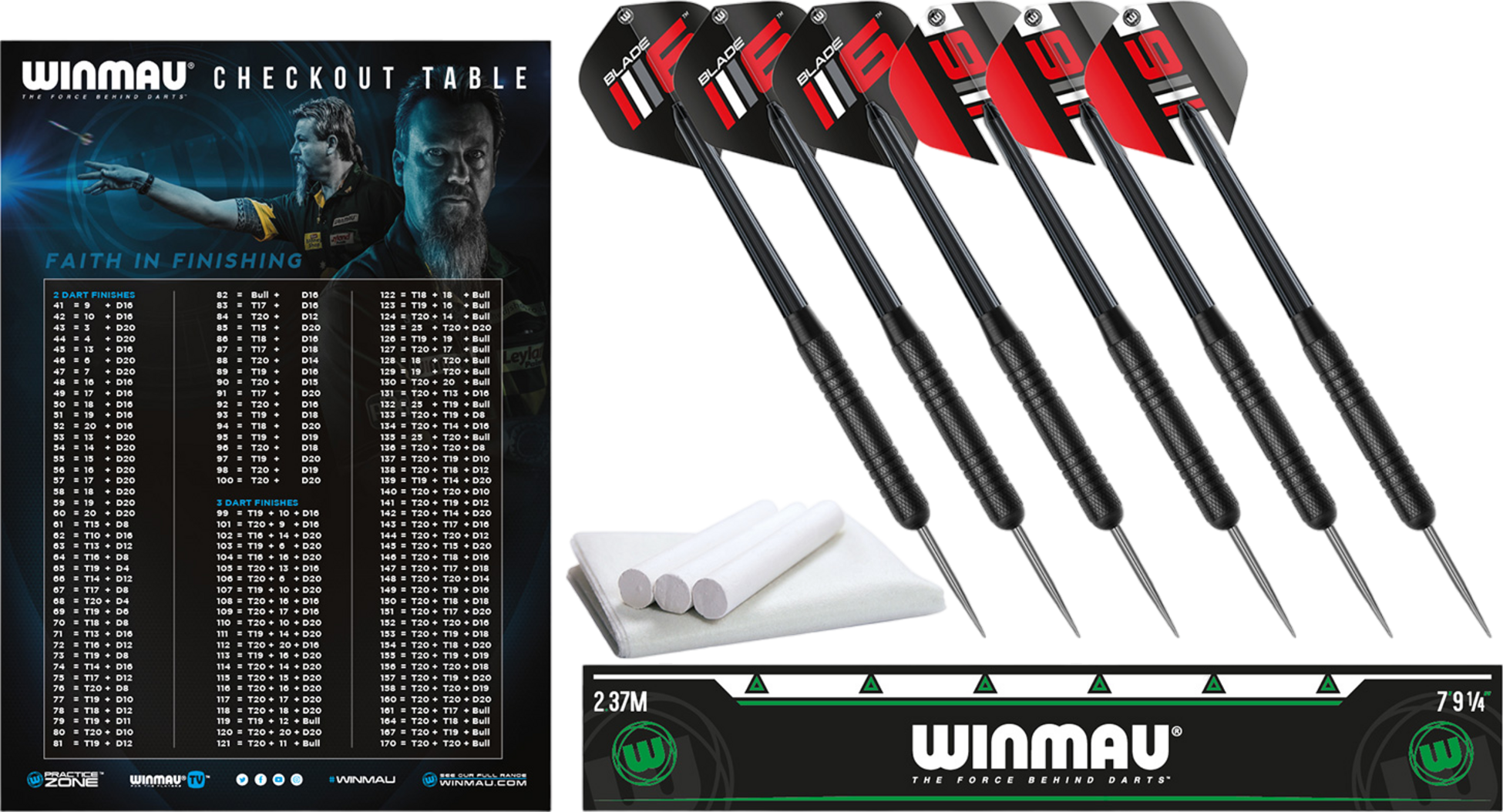 WINMAU, Winmau Blade 6 Championship Dart Set
