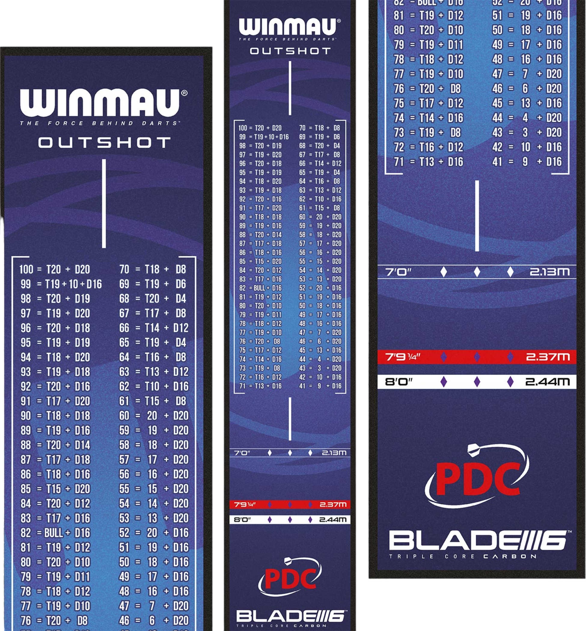 WINMAU, Winmau Dart Mat Outshot Soft