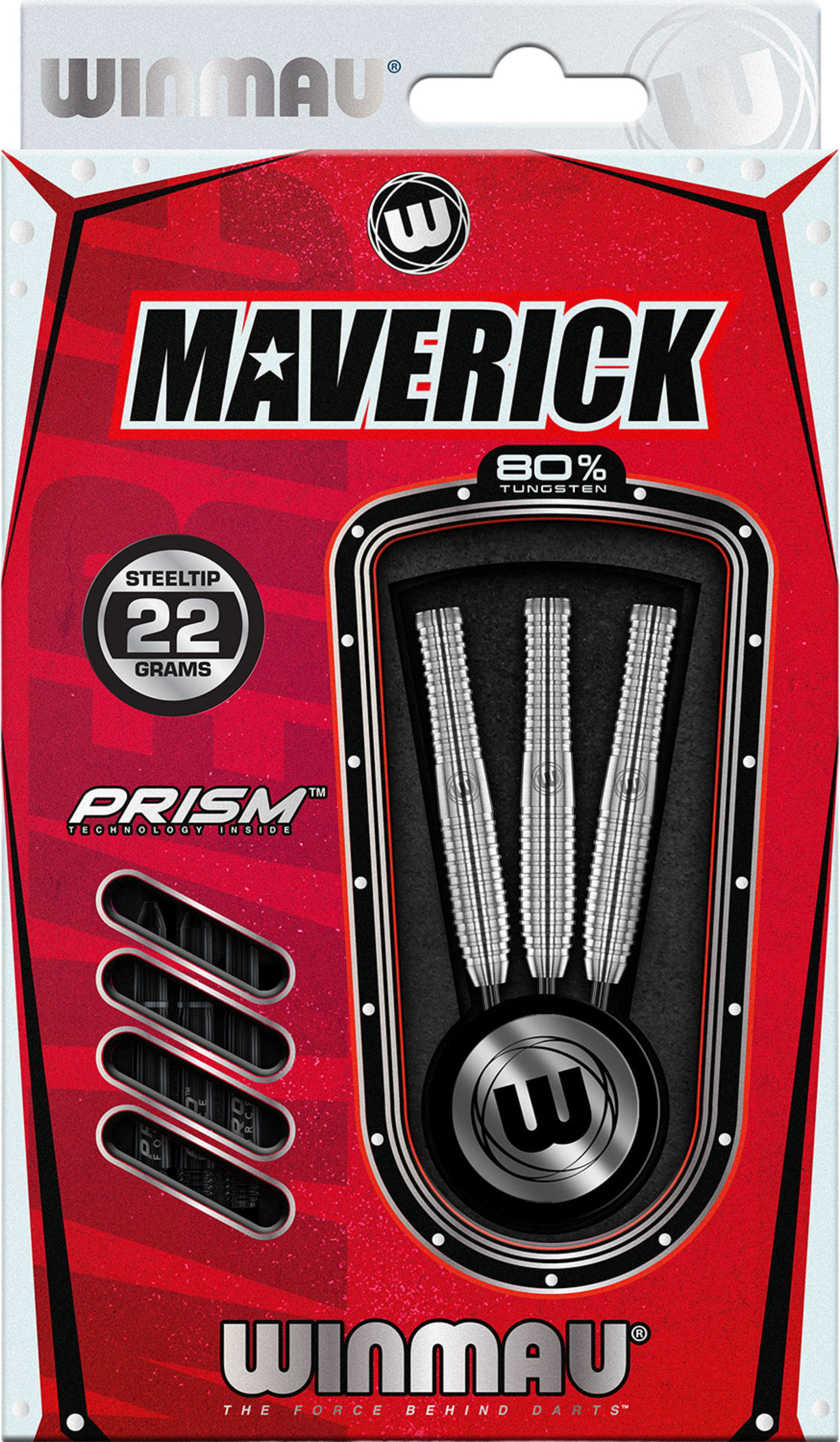 WINMAU, Winmau Maverick 80% Tungsten Steel Tip Darts