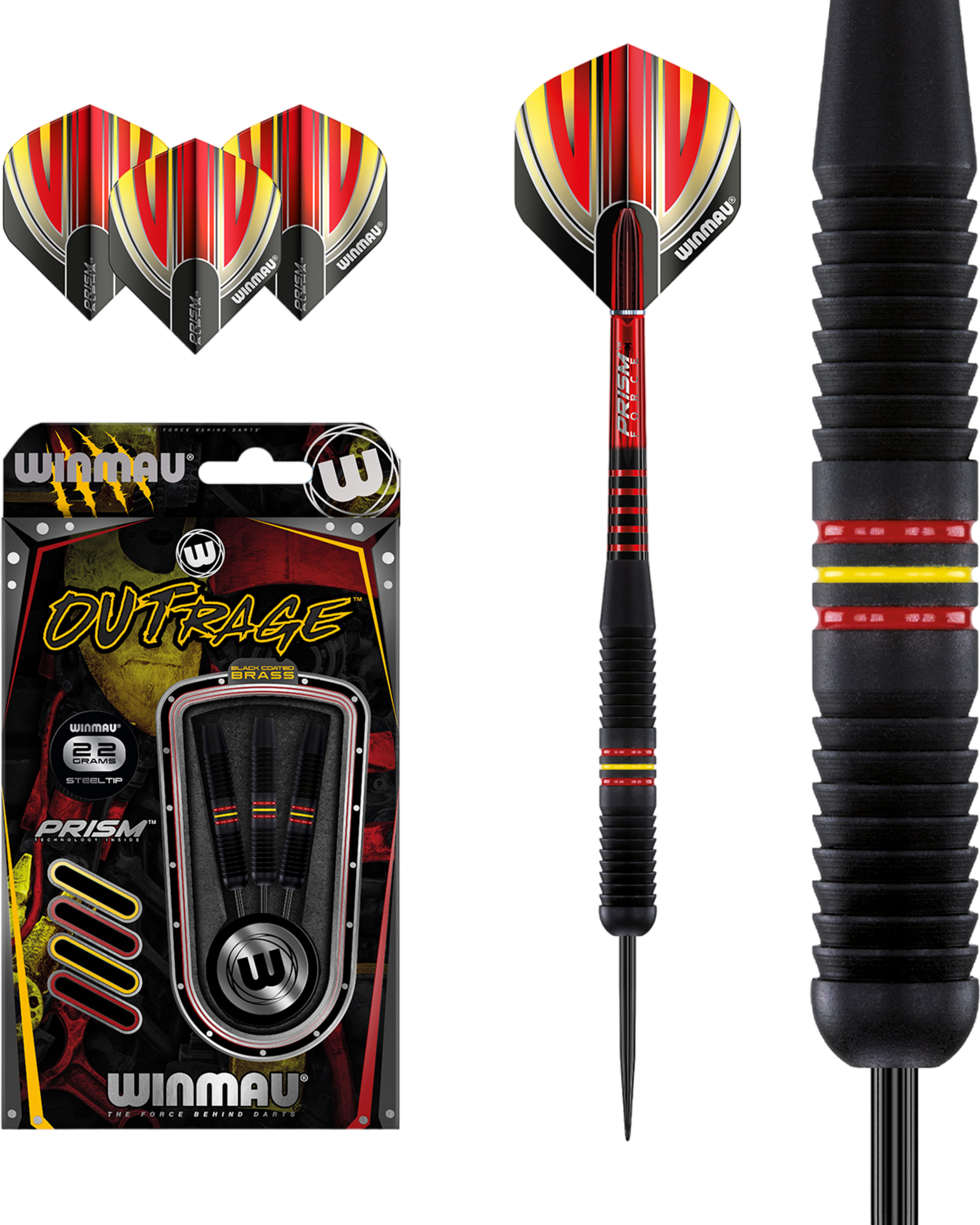 WINMAU, Winmau Outrage Brass Steeltip Darts