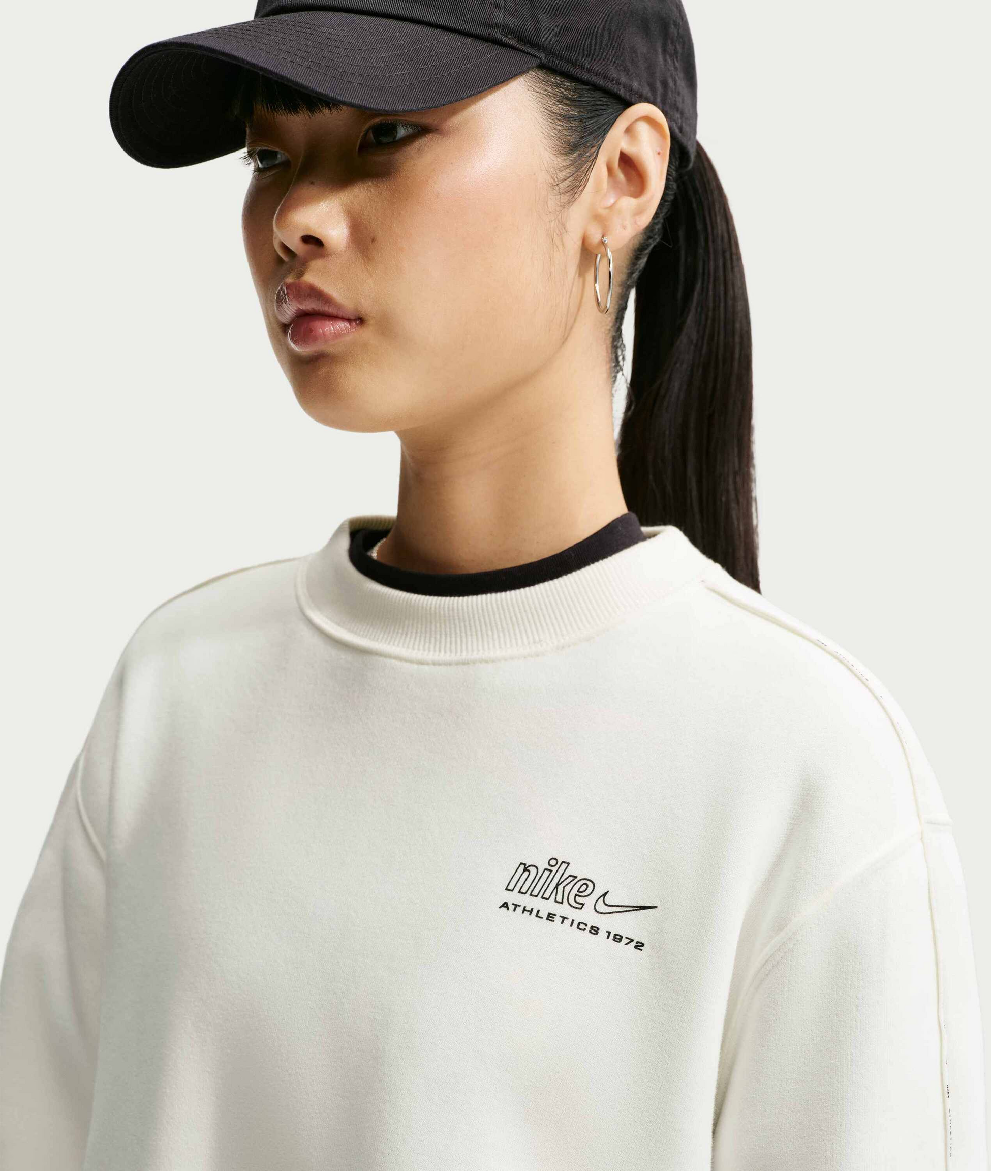 NIKE, Women's Athletic Department" Crew" Studio Fleece Medium Weight 'graphic Pack'
