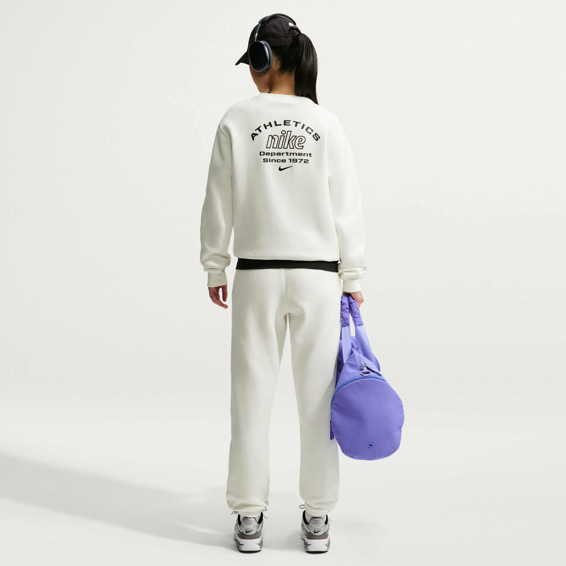 NIKE, Women's Athletic Department" Crew" Studio Fleece Medium Weight 'graphic Pack'