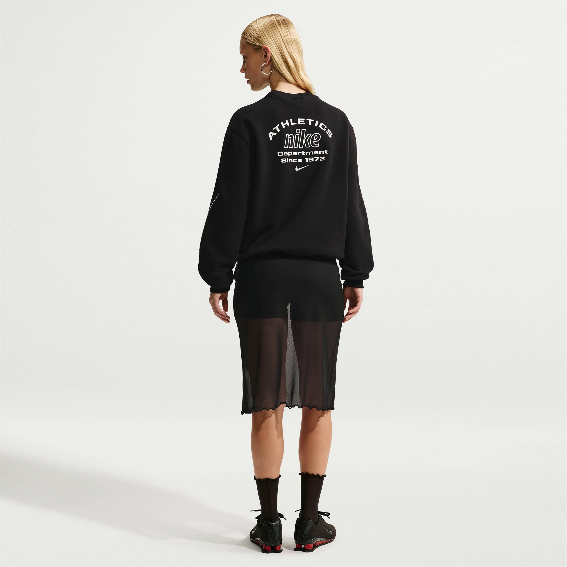 NIKE, Women's Athletic Department" Crew" Studio Fleece Medium Weight 'graphic Pack'