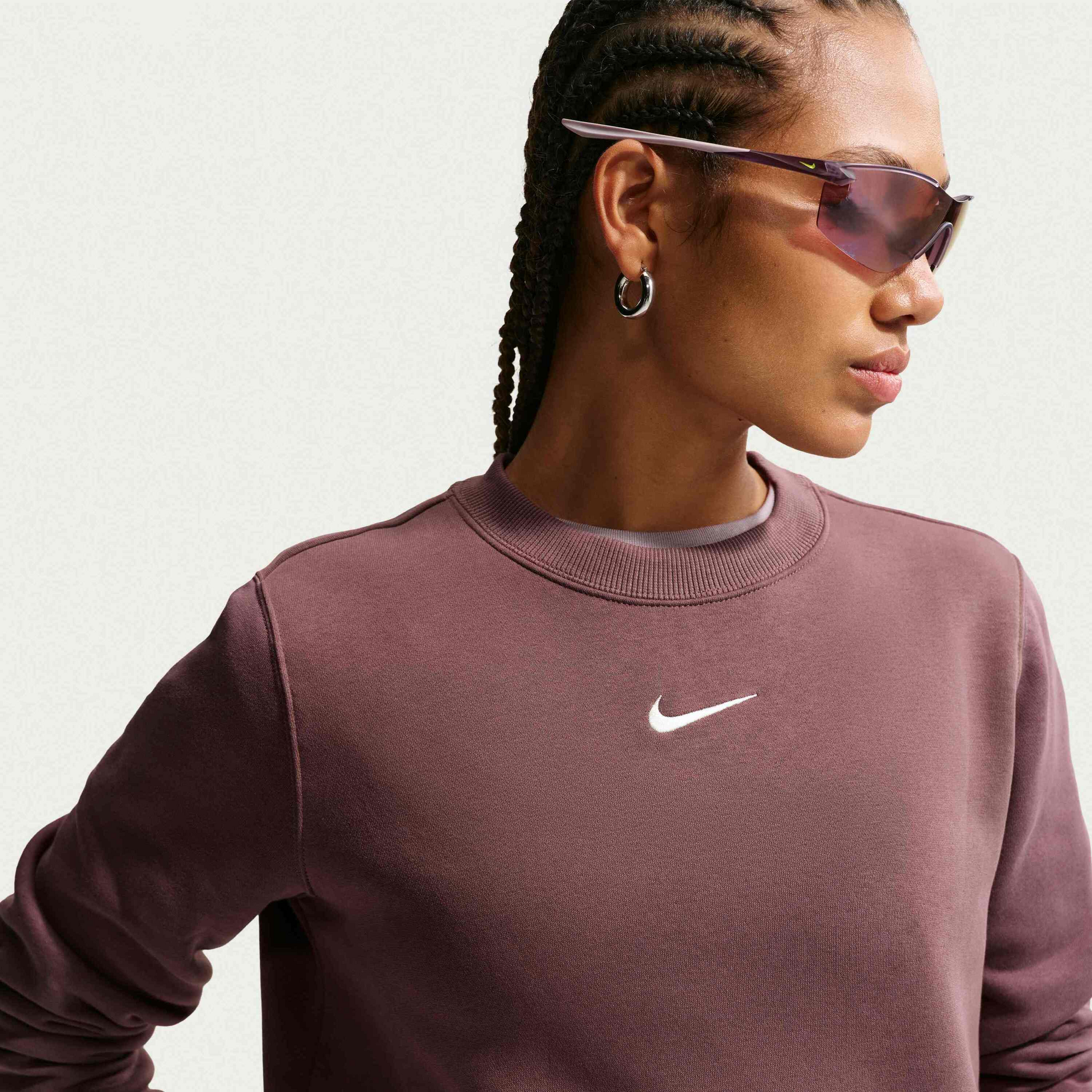NIKE, Women's Crew-neck Sweatshirt Sportswear Phoenix Fleece