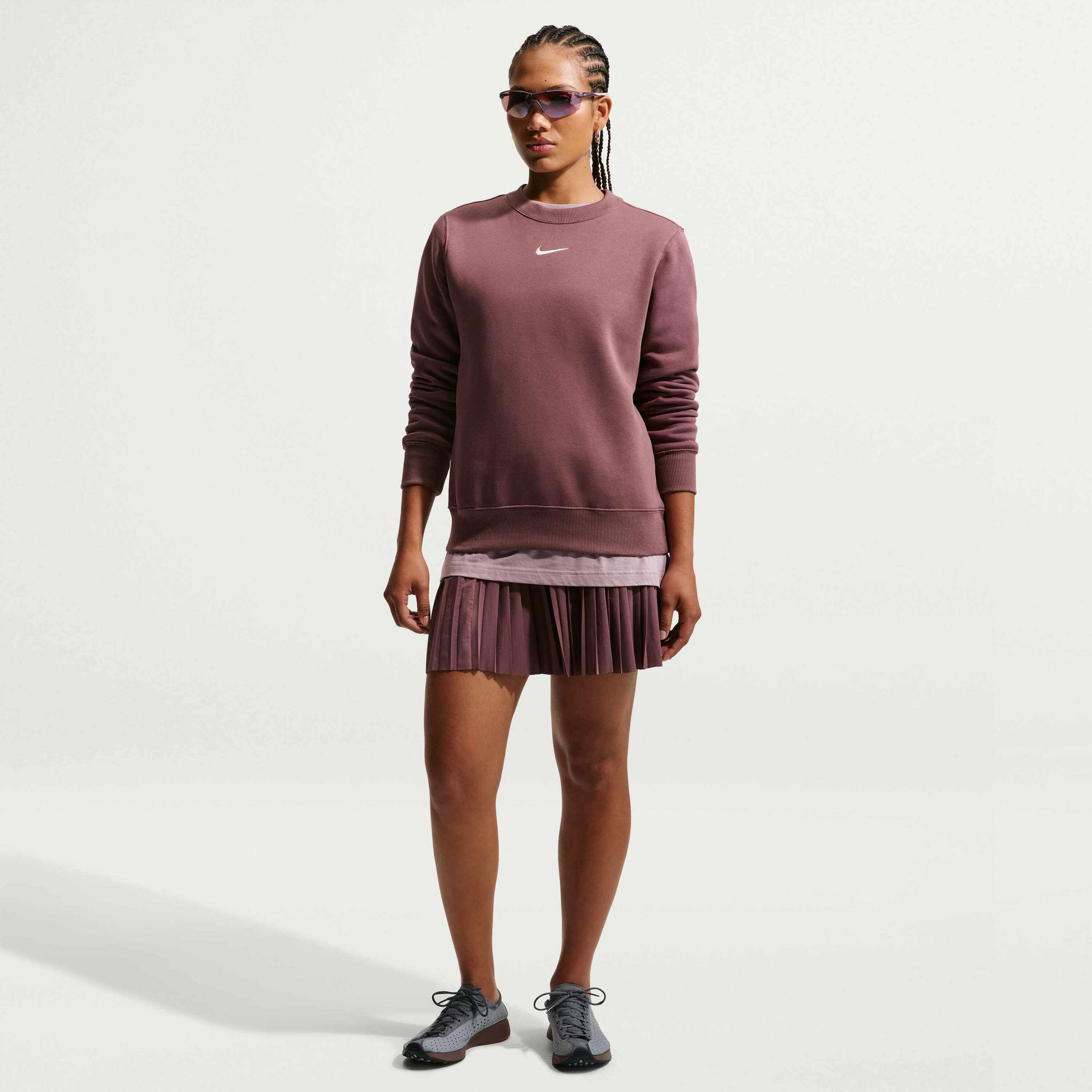 NIKE, Women's Crew-neck Sweatshirt Sportswear Phoenix Fleece