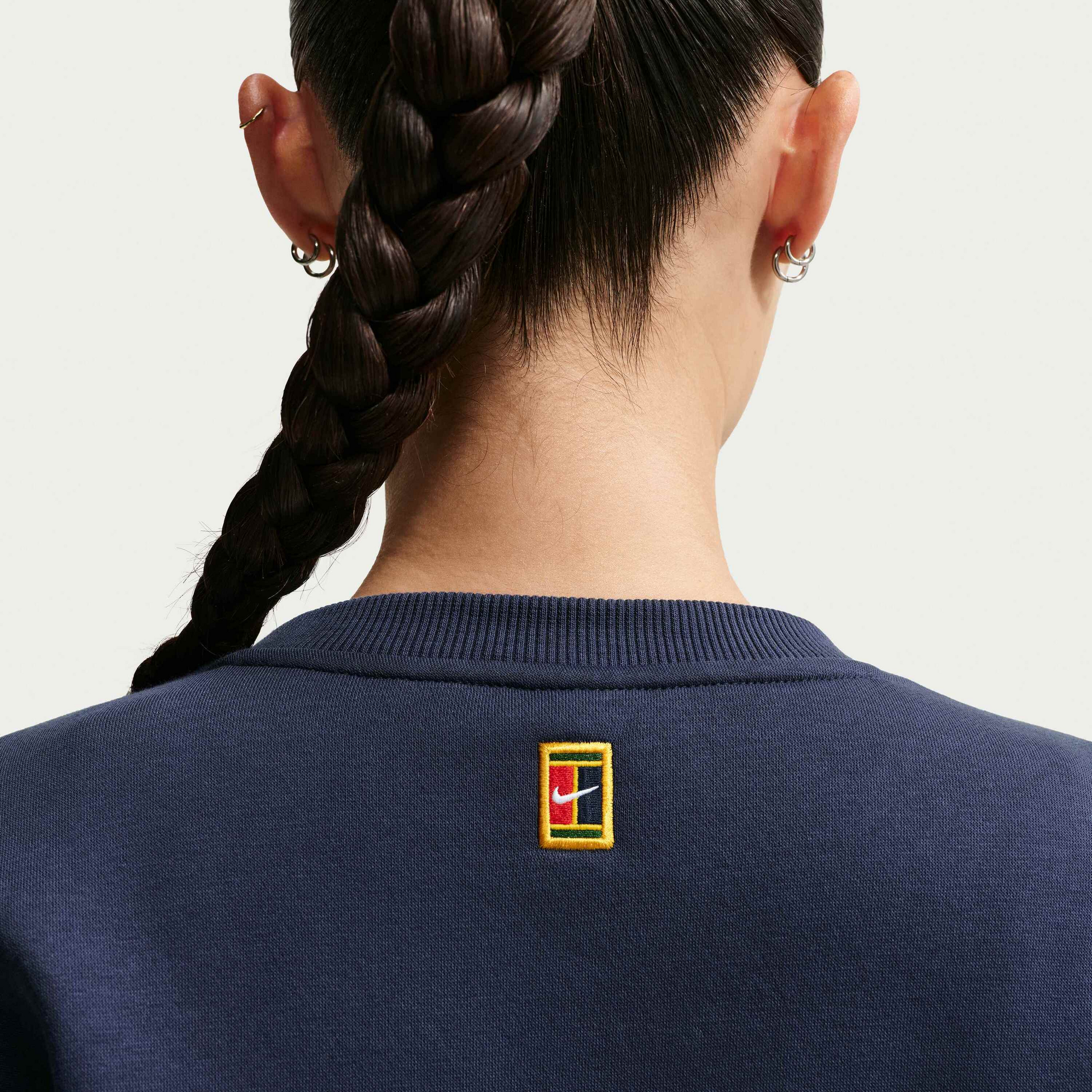 NIKE, Women's Crew-neck Tennis Top Nikecourt Collection