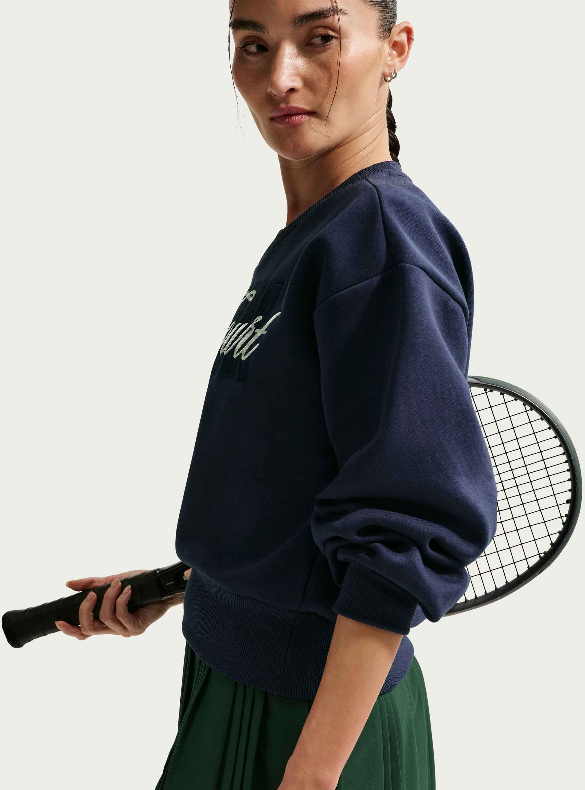 NIKE, Women's Crew-neck Tennis Top Nikecourt Collection