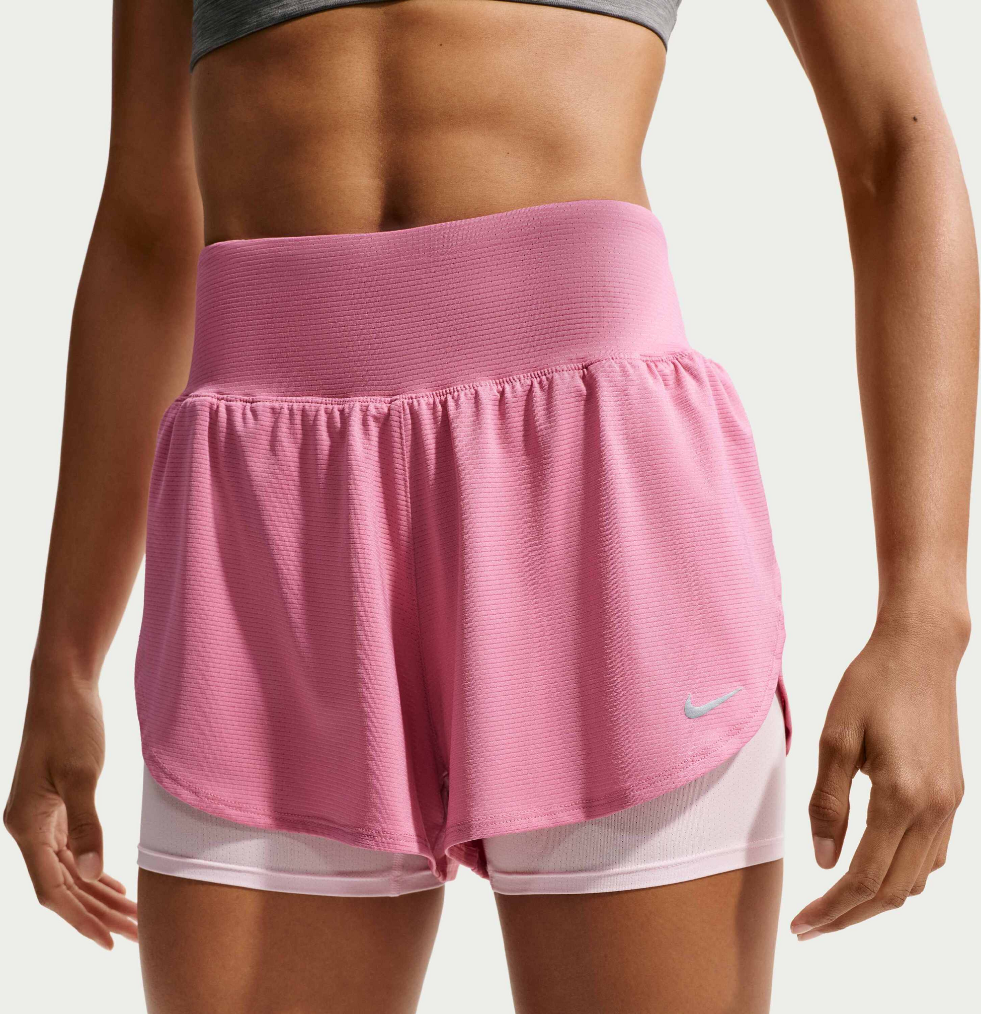NIKE, Women's Dri-fit 2-in-1 Mesh Running Shorts Flow