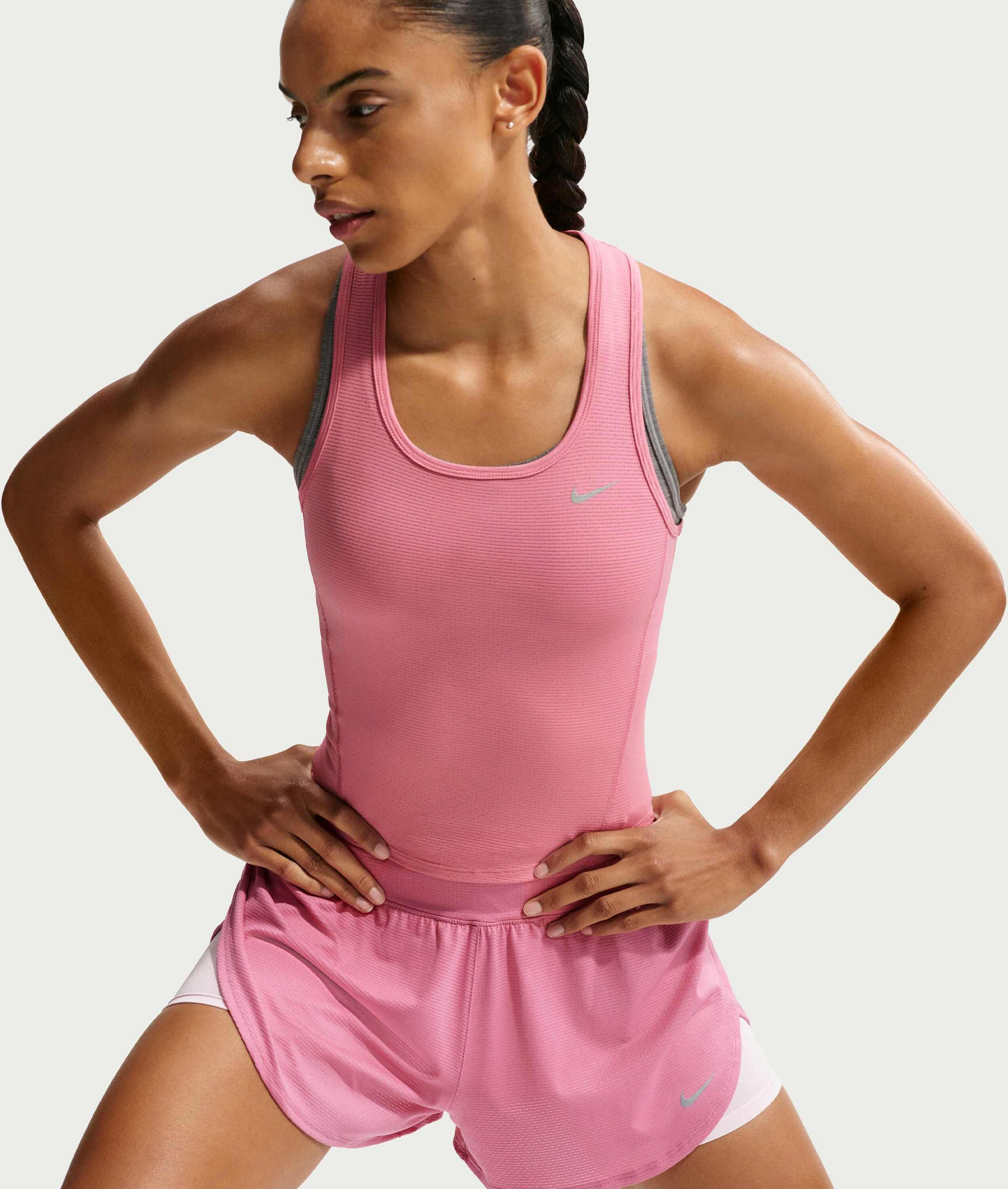 NIKE, Women's Dri-fit 2-in-1 Mesh Running Shorts Flow