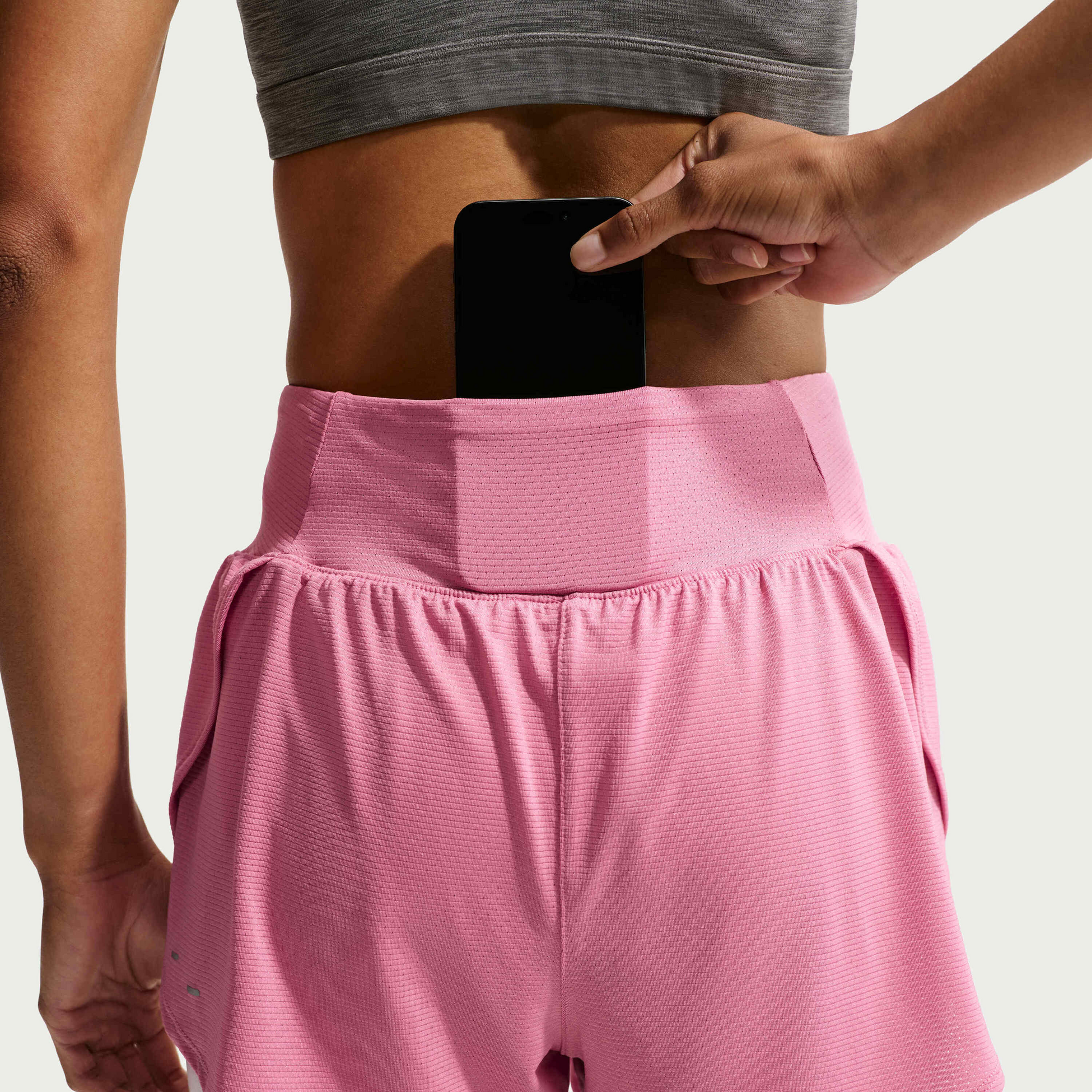 NIKE, Women's Dri-fit 2-in-1 Mesh Running Shorts Flow