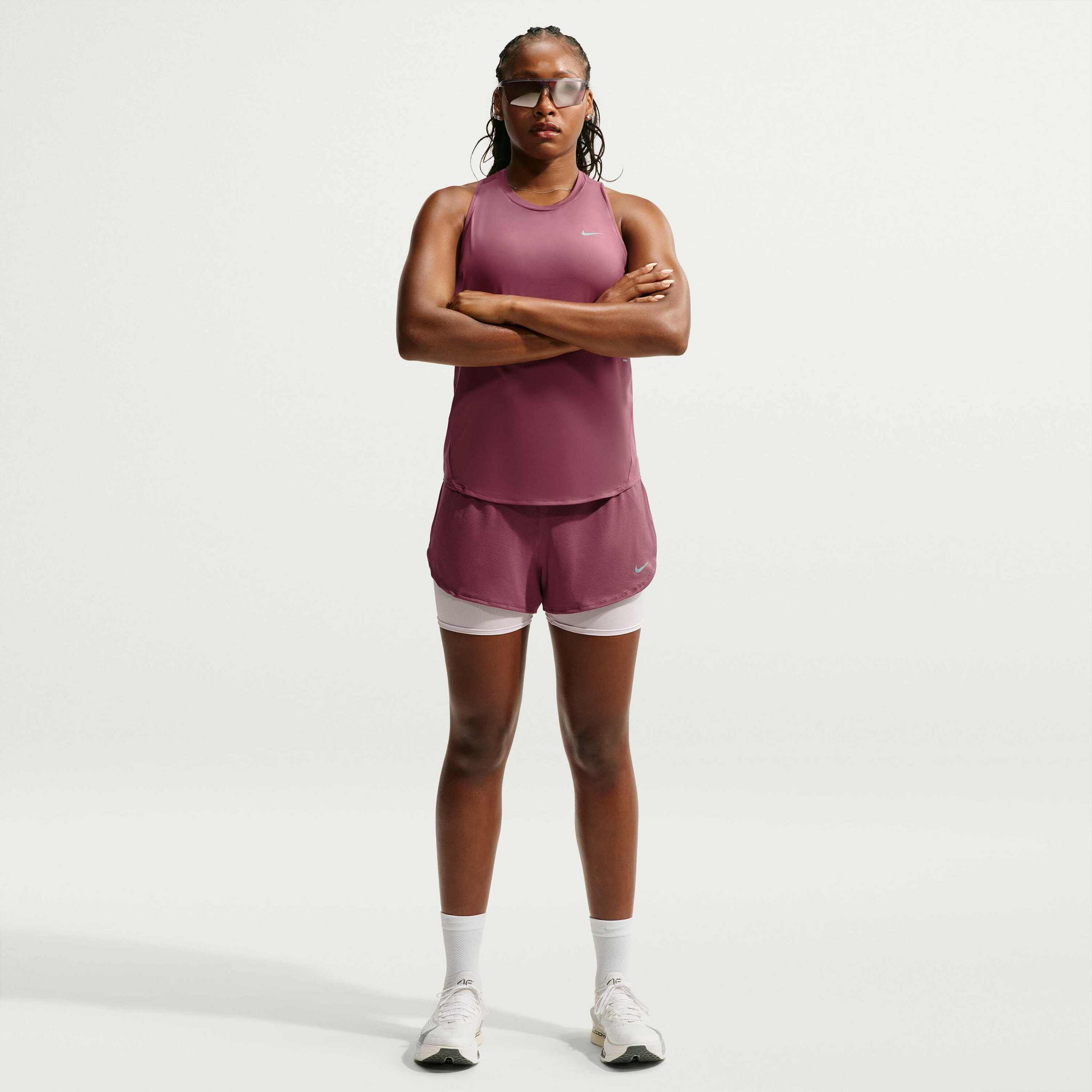 NIKE, Women's Dri-fit 2-in-1 Mesh Running Shorts Flow