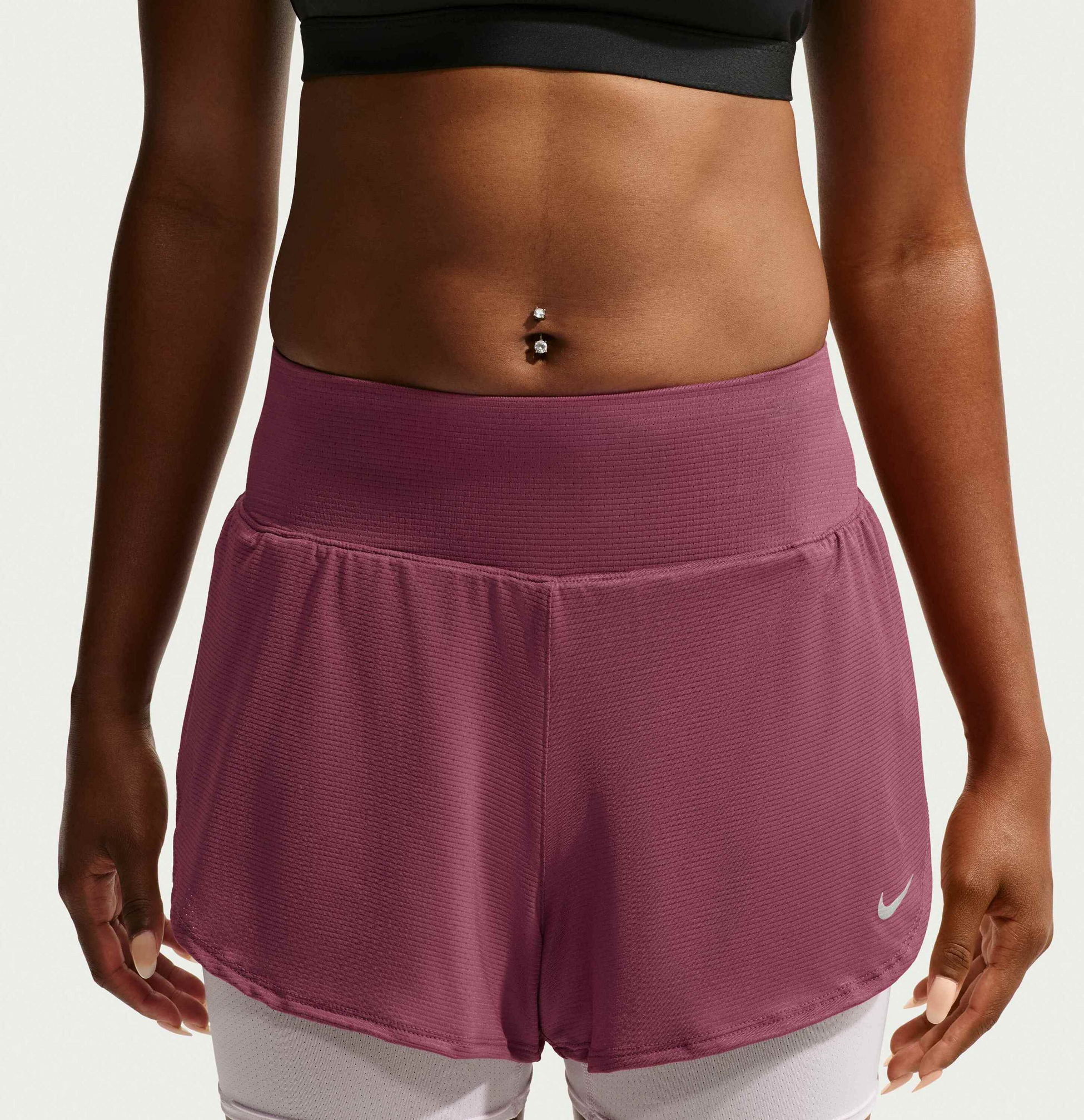 NIKE, Women's Dri-fit 2-in-1 Mesh Running Shorts Flow
