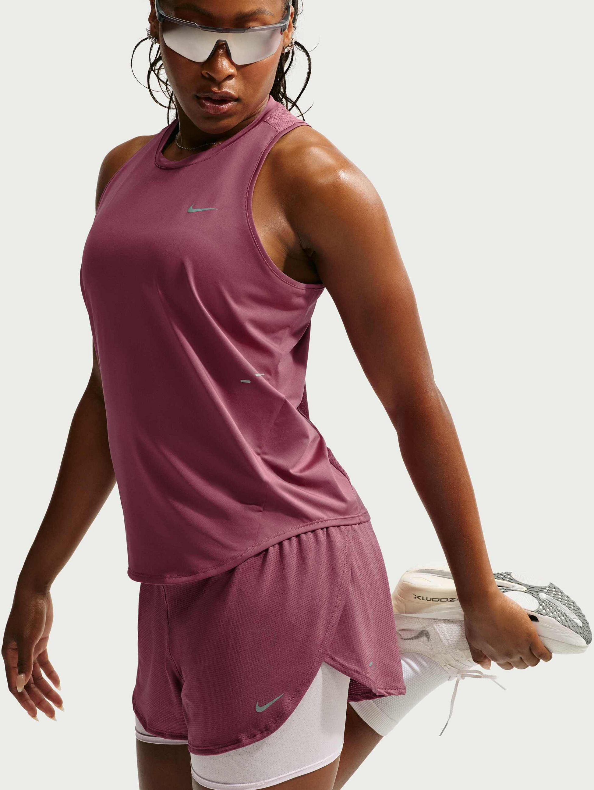 NIKE, Women's Dri-fit 2-in-1 Mesh Running Shorts Flow