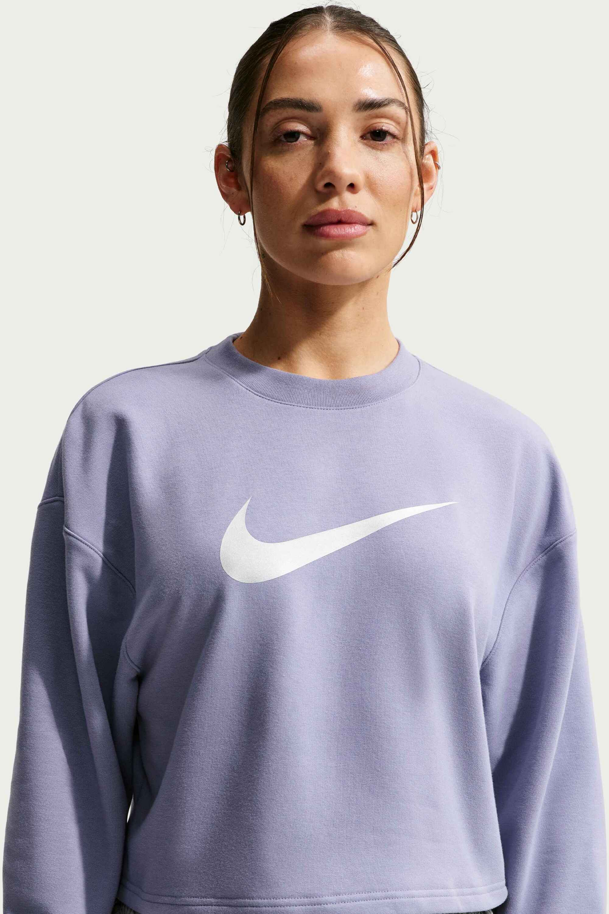 NIKE, Women's Dri-fit Crew-neck French Terry Top Pro