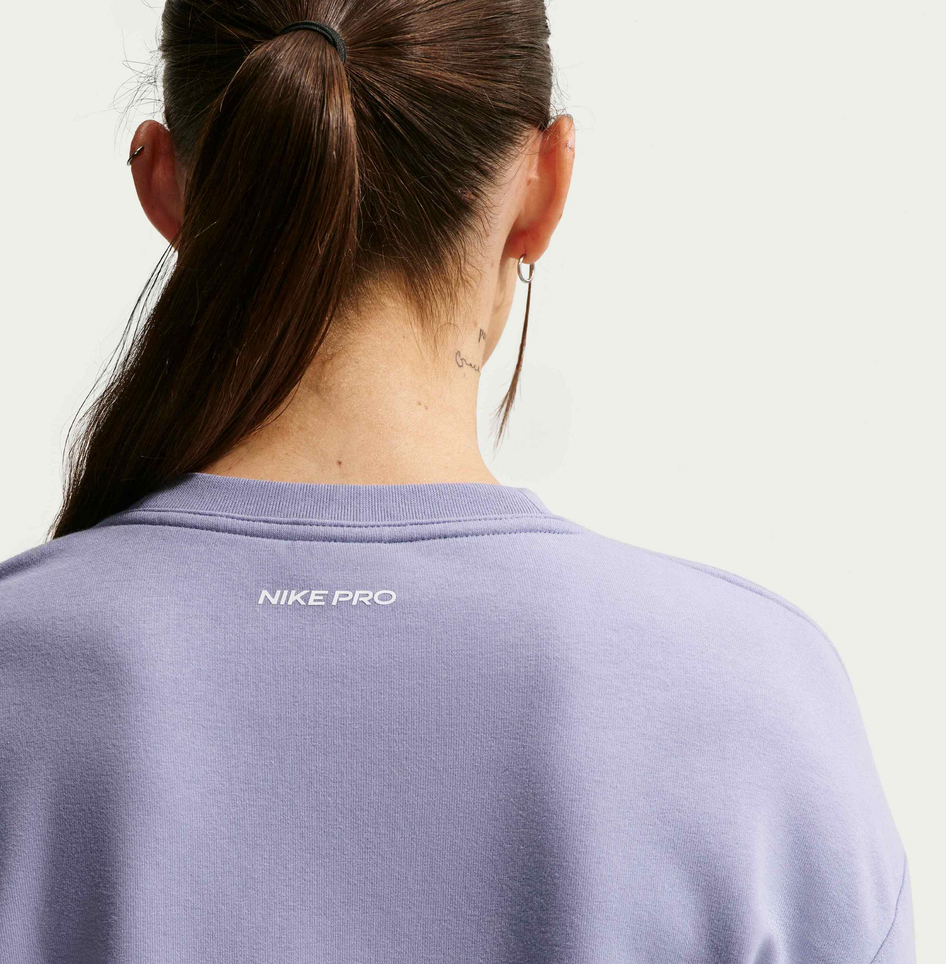 NIKE, Women's Dri-fit Crew-neck French Terry Top Pro