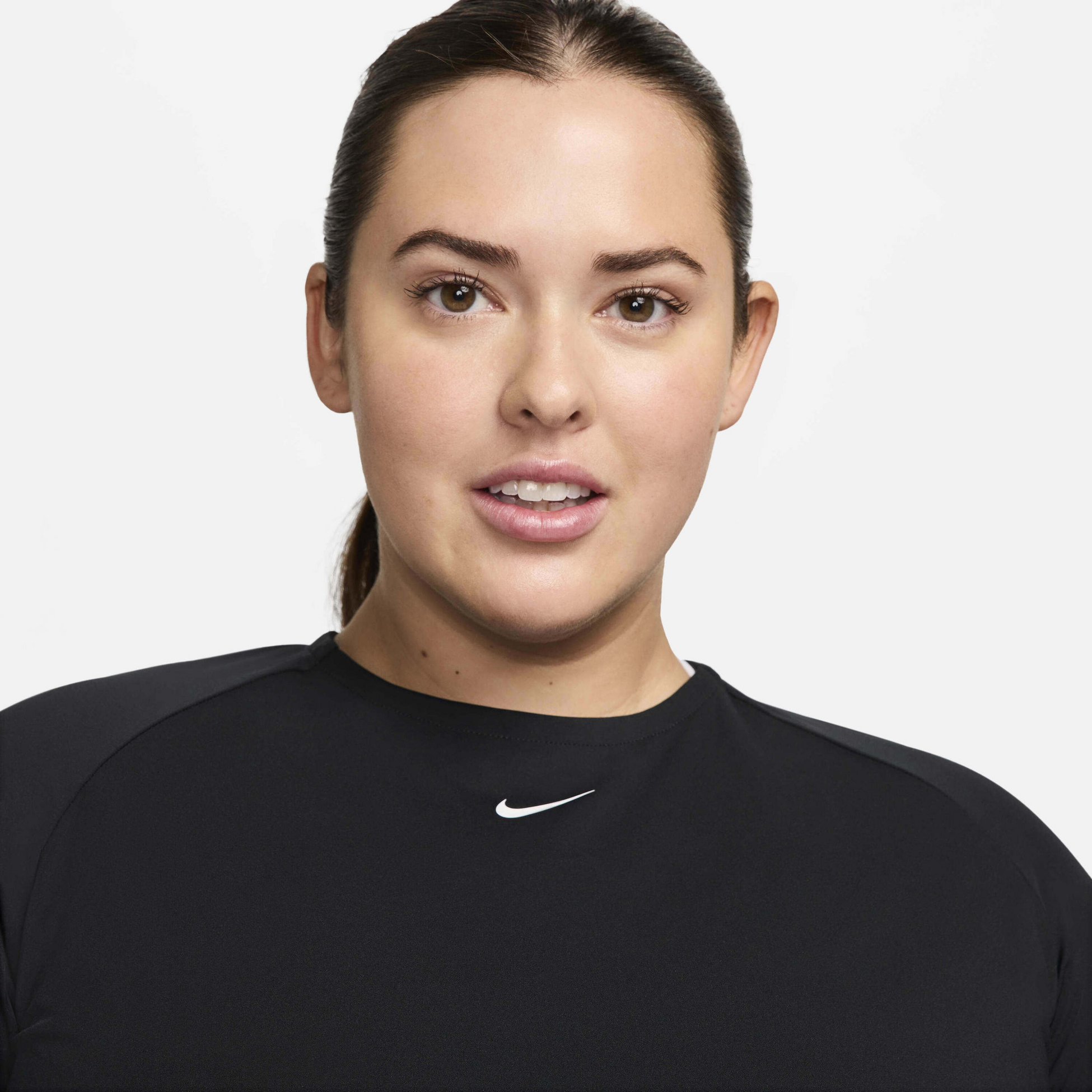 NIKE, Women's Dri-fit Cropped Long-sleeve Top (plus Size) Pro