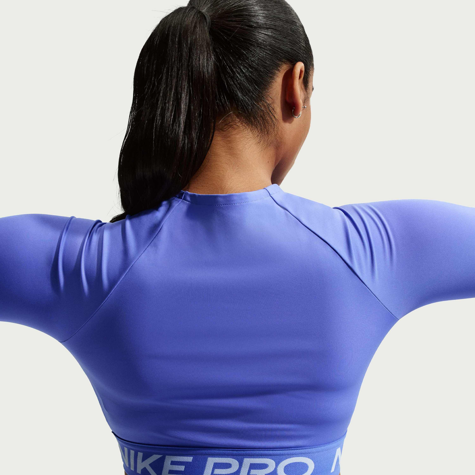 NIKE, Women's Dri-fit Cropped Long-sleeve Top Pro
