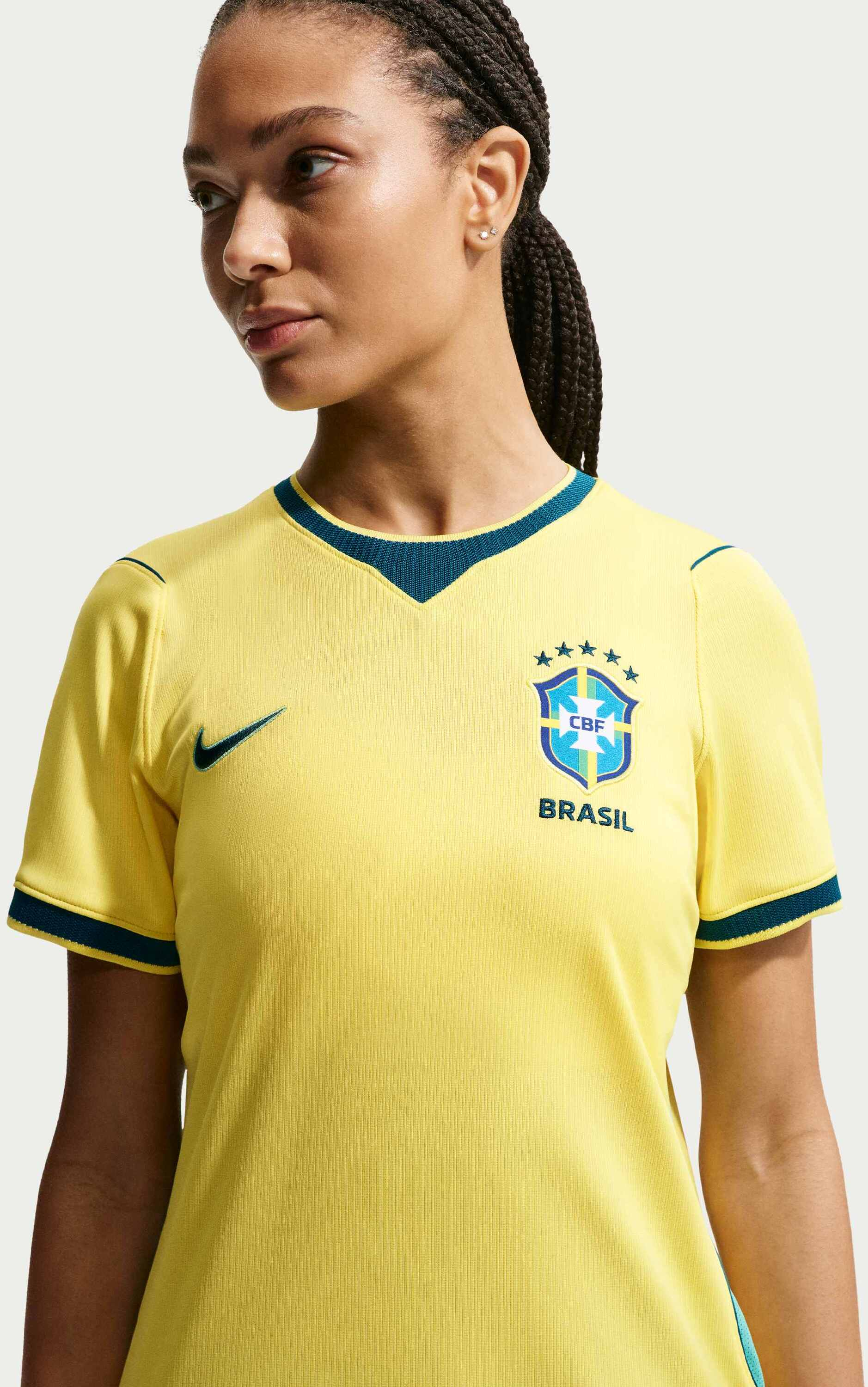 NIKE, Women's Dri-fit Football Replica Shirt Brazil 2026 Stadium Home
