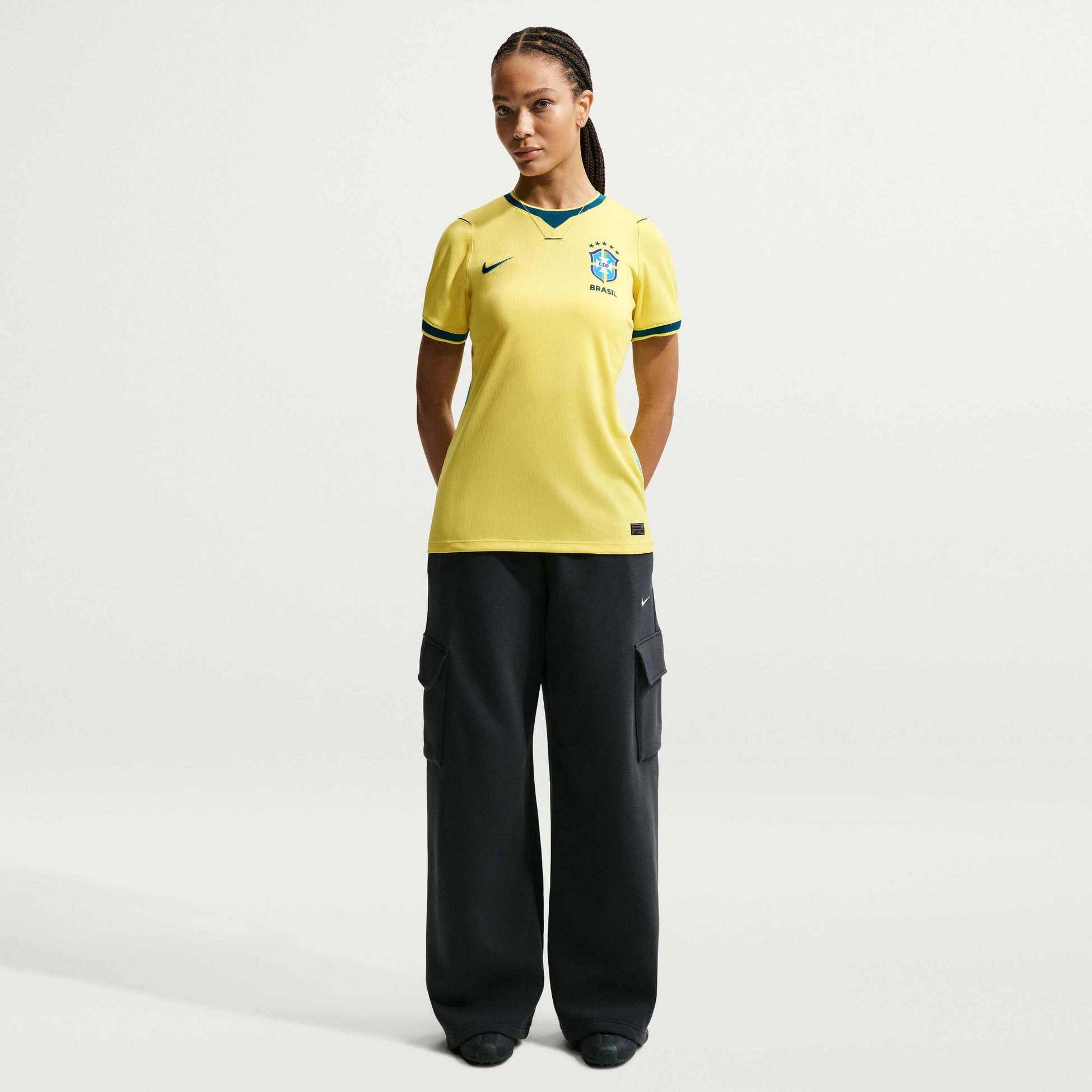 NIKE, Women's Dri-fit Football Replica Shirt Brazil 2026 Stadium Home