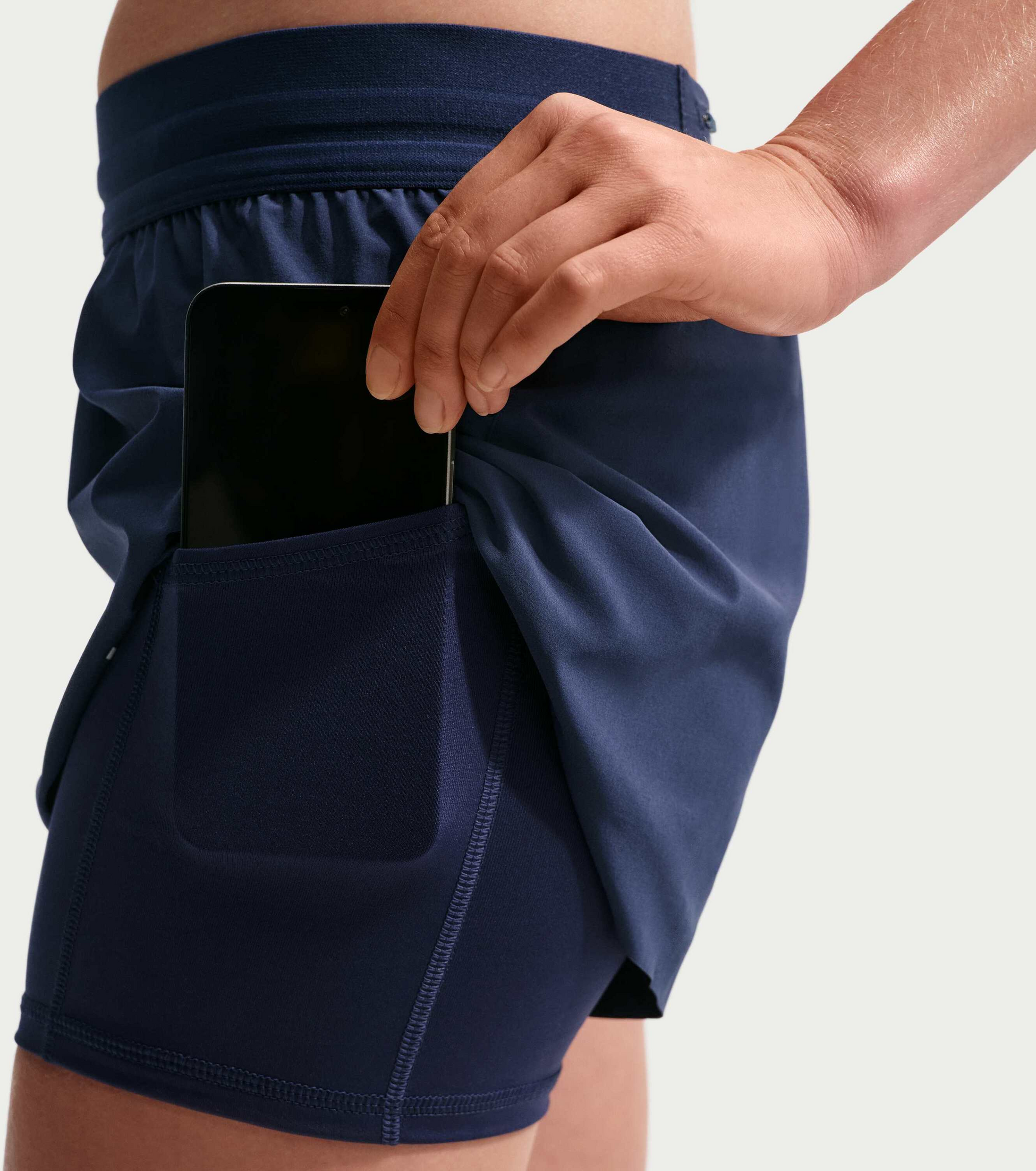 NIKE, Women's Dri-fit Mid-rise 2-in-1 Running Shorts Swift